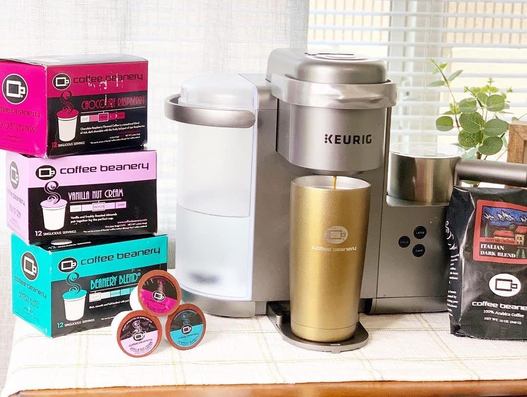 Chocolate Raspberry Coffee Pods by Coffee Beanery | 12ct Medium Roast Arabica Coffee Pods for Keurig Brewers | Perfect for Breakfast, Office & Gift Giving