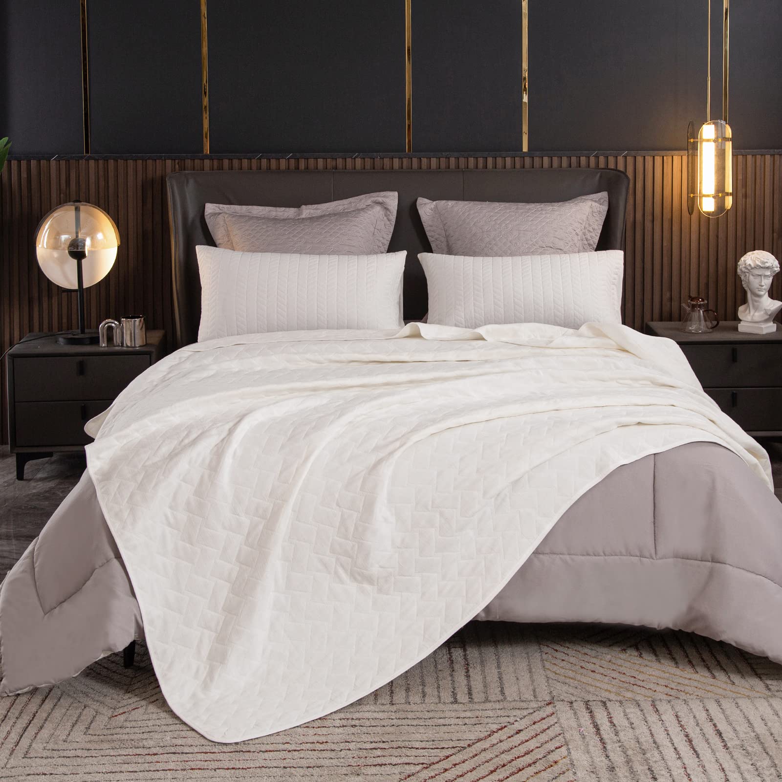 ACCOTIA 100% Cotton Quilted Blanket 60