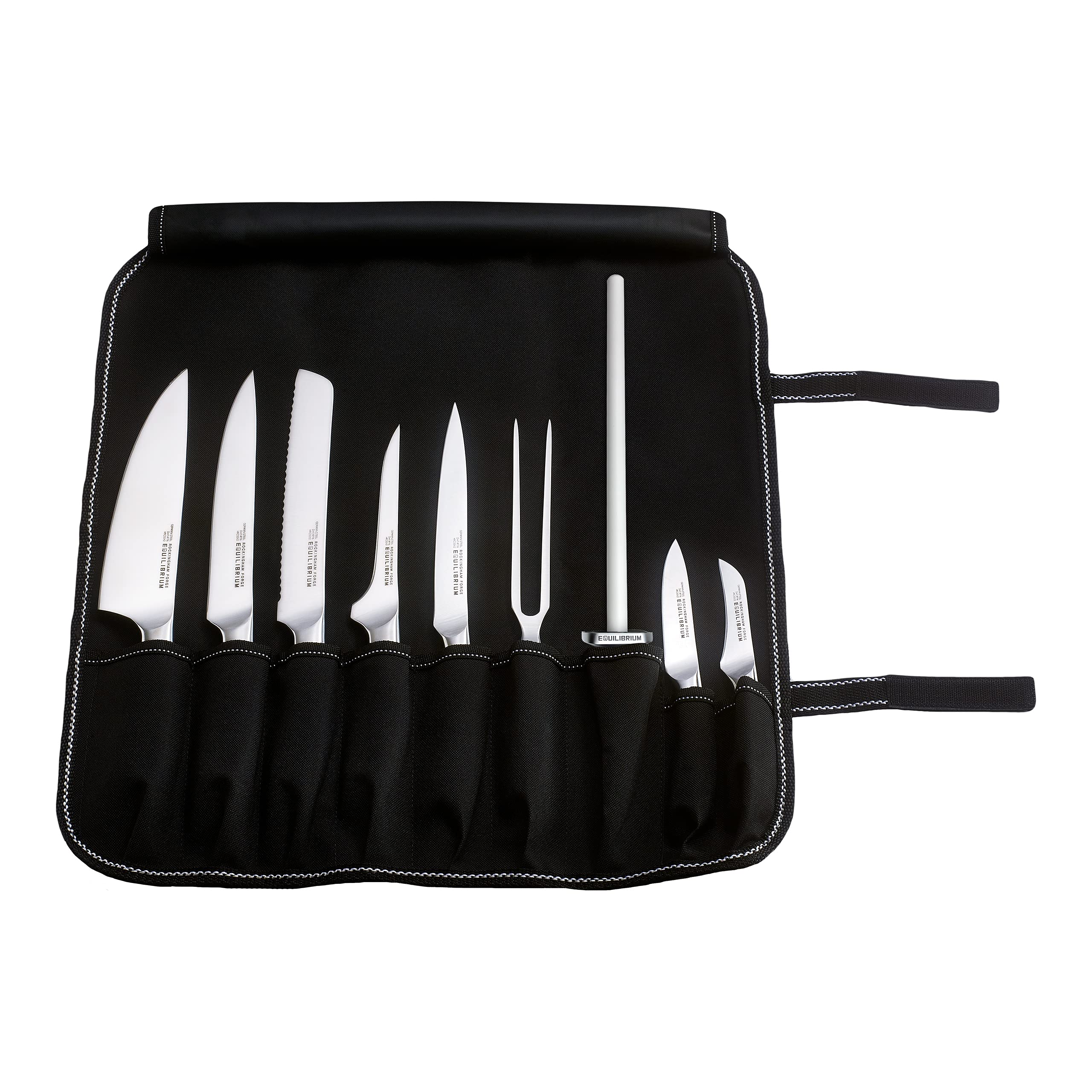 Premium Equilibrium Professional Chef’s Knife Set - 9-Piece Kitchen Knives with Shears & Knife Case (CS-1502/10) for Home Cooking, Restaurant Use & Culinary Gifts