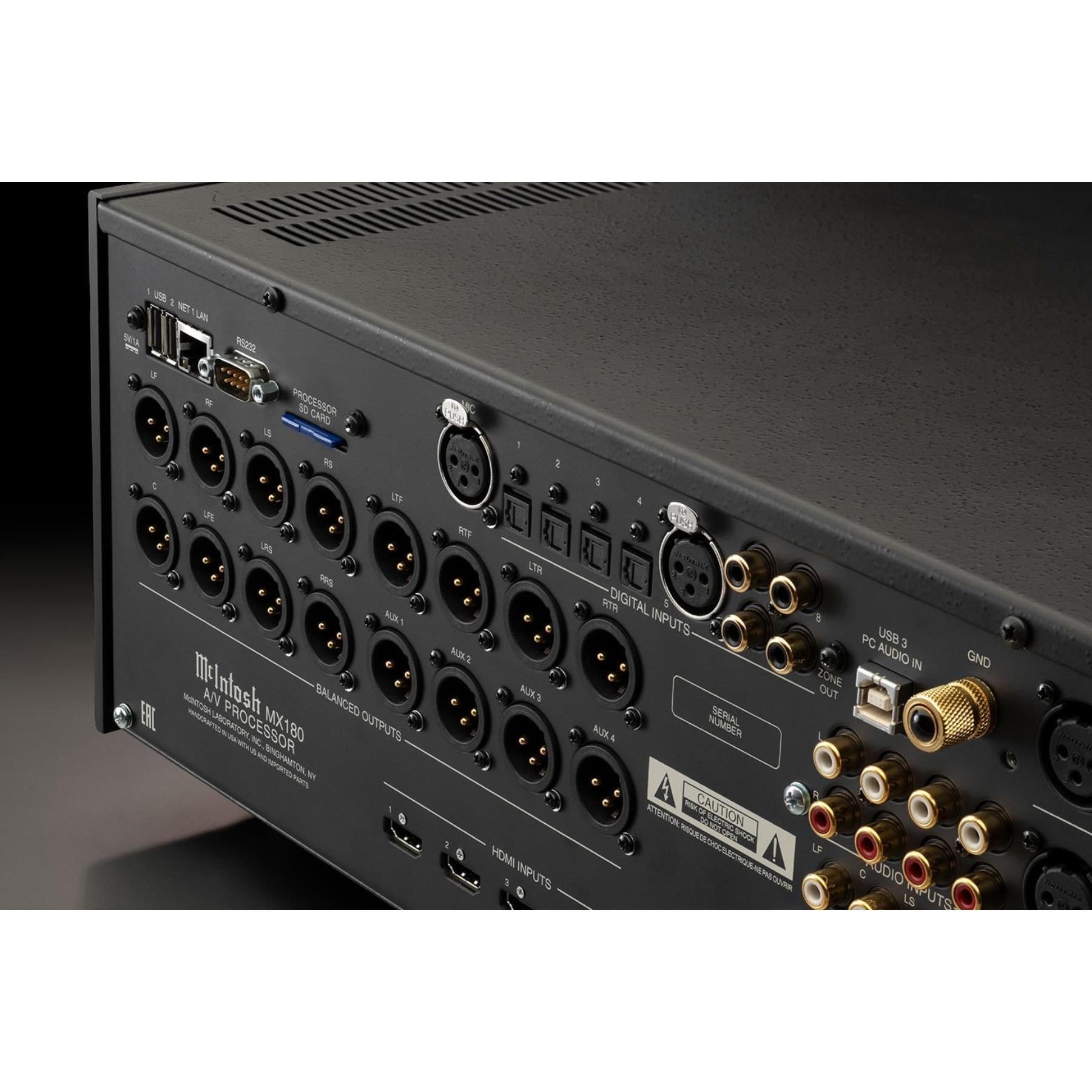 McIntosh MX180 8K Ultra HD AV Processor - Premium Home Theater Audio Video Receiver for Dolby Atmos & DTS:X - Perfect for Movie Nights & Gaming Setup