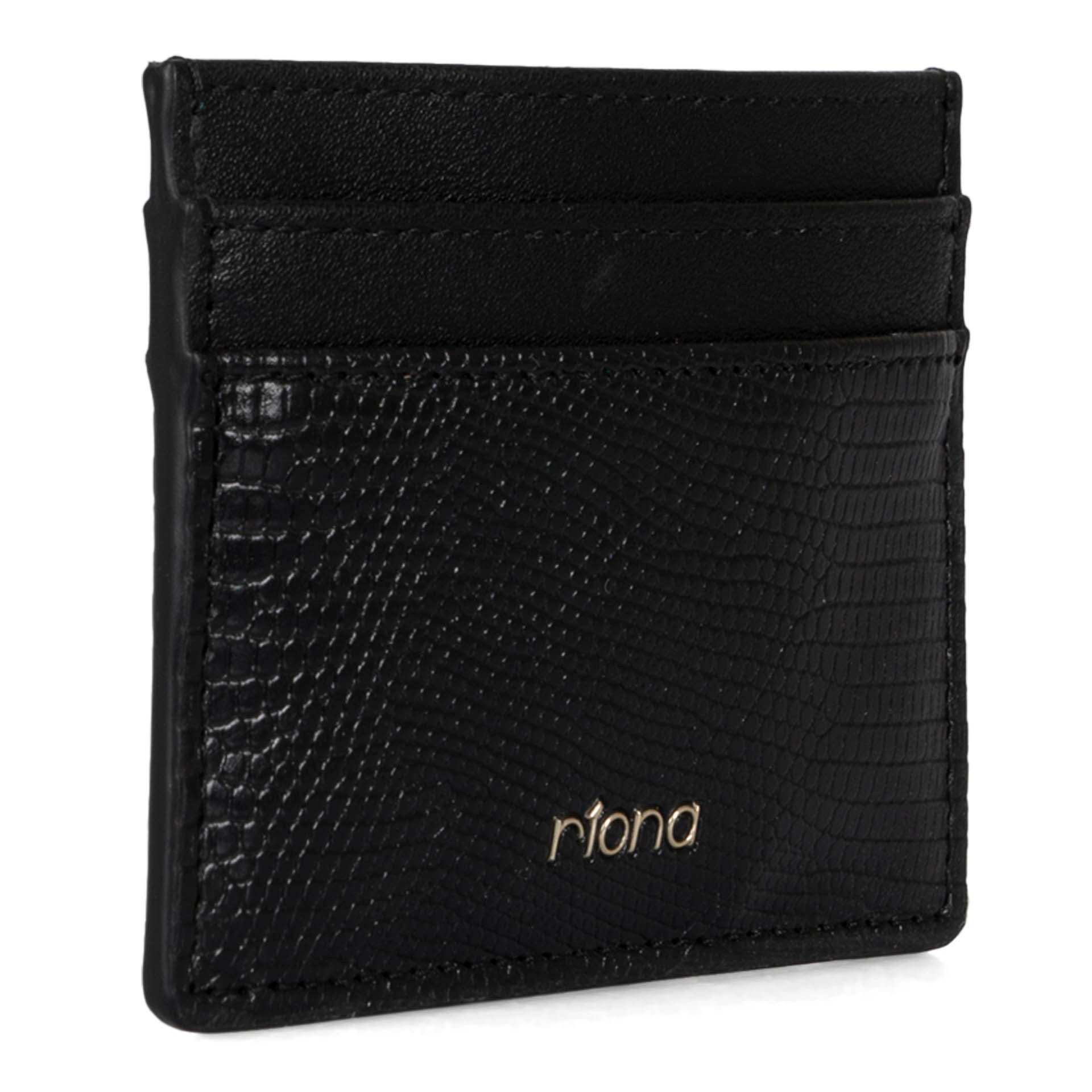 Riona Hamilton RFID Blocking Credit Card Holder - Slim Minimalist Wallet for Men & Women - Perfect for Travel, Work, and Everyday Use