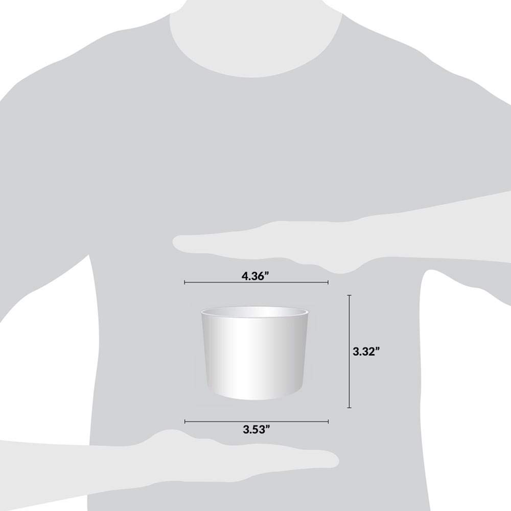 UNIQ 1000-Count 16 oz White Disposable Paper Ice Cream Cups | Bulk Dessert Cups for Ice Cream, Yogurt, Gelato, Frozen Treats | Perfect for Parties, Catering & Ice Cream Shops
