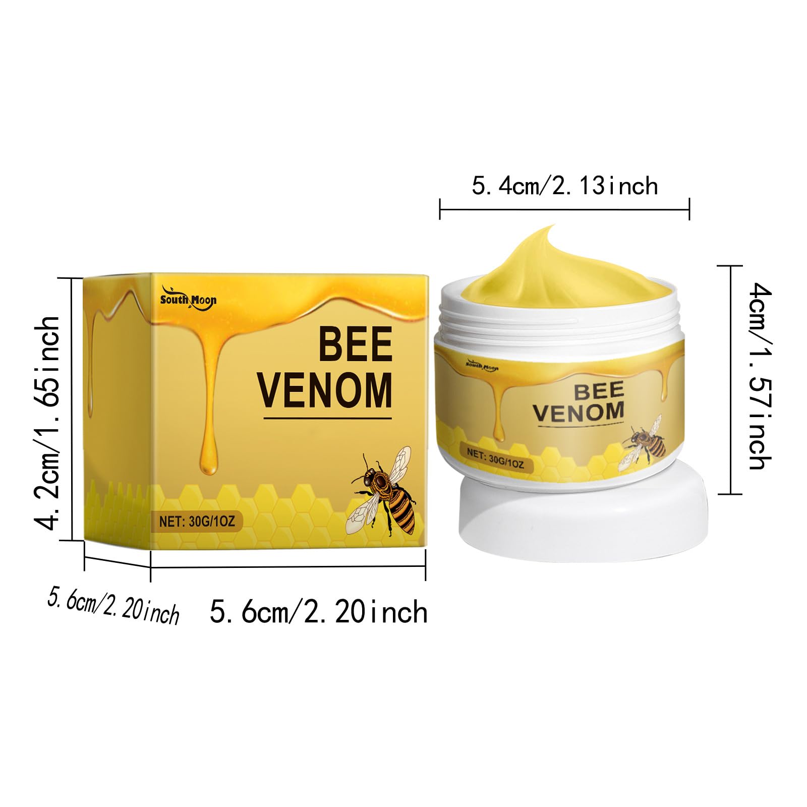 Bee Venom Firming Body Cream for Women & Men - Natural Anti-Aging & Skin Tightening Lotion - Perfect for Daily Moisturizing & Nighttime Skin Care Routine