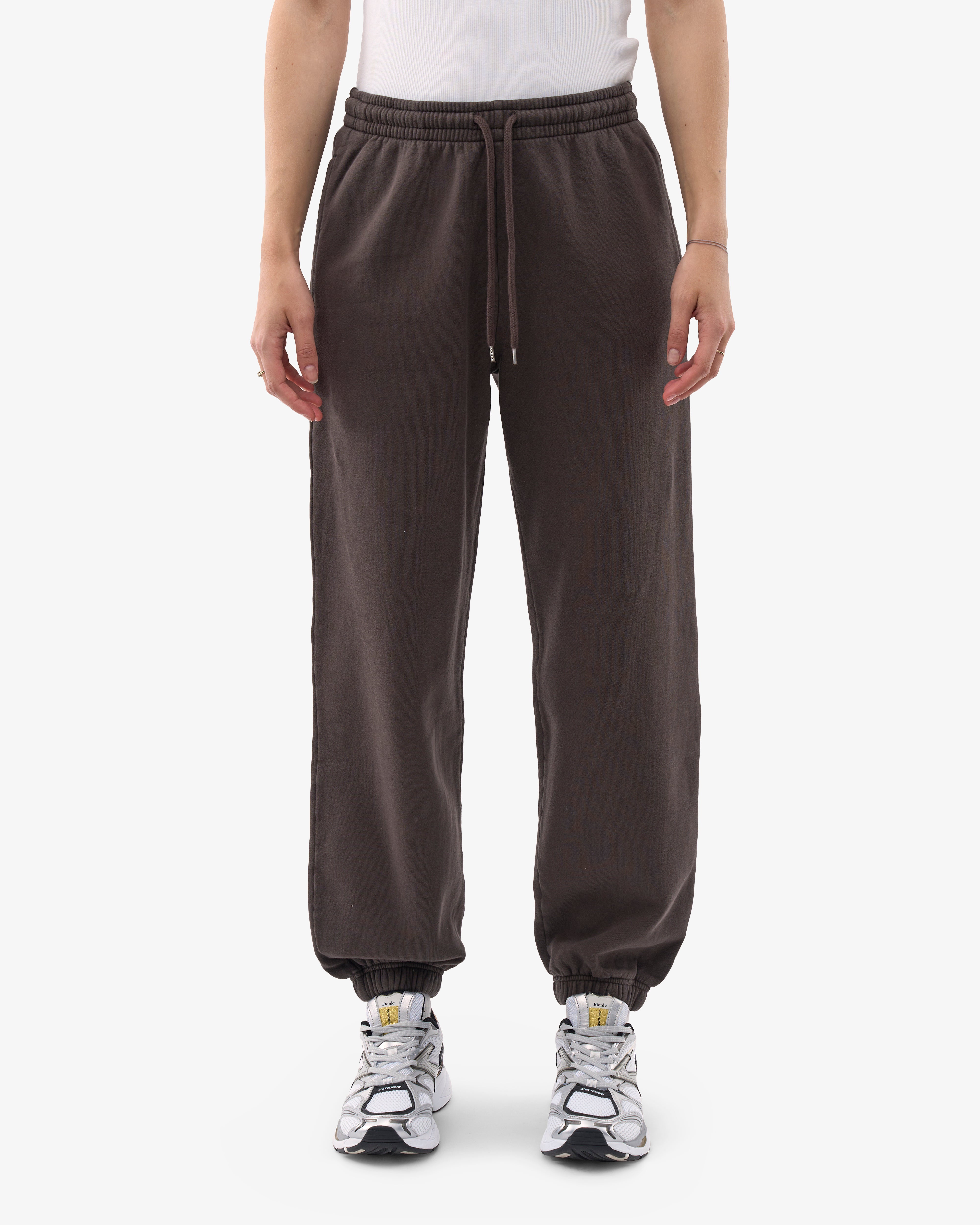 Organic Relaxed Sweatpants for Women - Soft Cotton Lounge Pants in Coffee Brown | Perfect for Yoga, Home Wear & Casual Outfits
