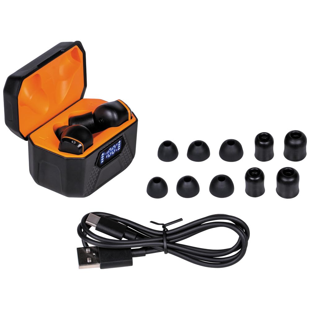 Elite Bluetooth Jobsite Earbuds - Wireless Noise Cancelling Headphones for Construction Workers, Builders & Tradesmen | Perfect for Loud Work Environments, Heavy Machinery & Outdoor Job Sites