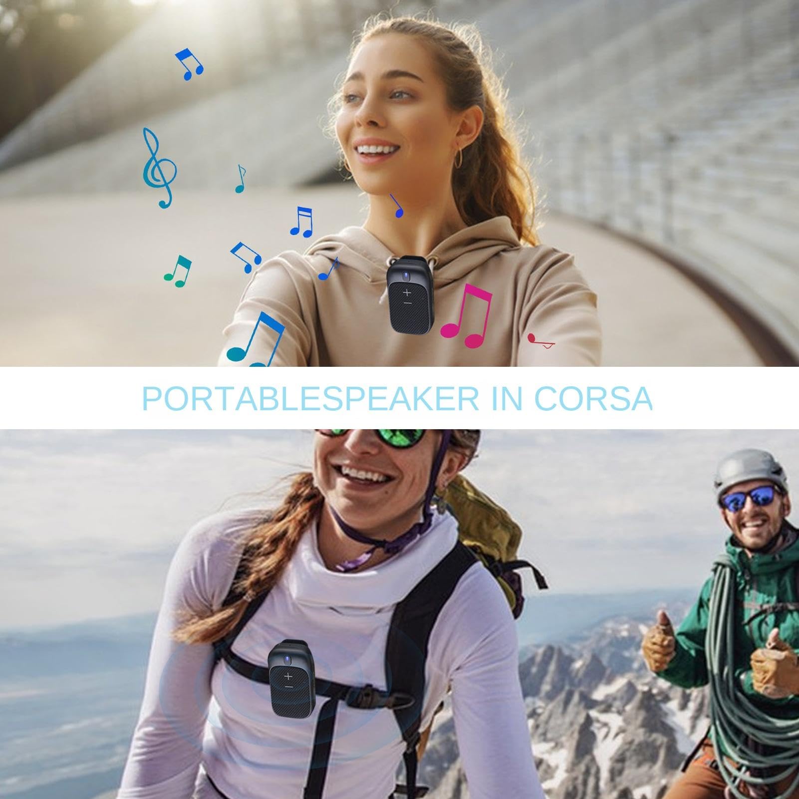 Portable Waterproof Wireless Bluetooth Speaker - Outdoor Travel, Camping, Beach, Hiking & Sports - IPX7 Waterproof, Shockproof & Lightweight Design for Easy Carrying