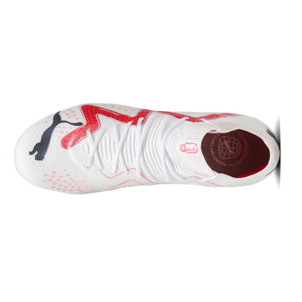 PUMA Women's Future Ultimate Firm Ground Soccer Cleats - White - Size 8 M - Lightweight & Durable for Competitive Matches & Training