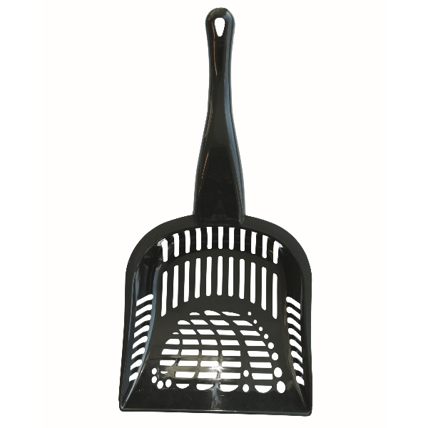 Premium Large Litter Scoop for Cats - Heavy Duty Stainless Steel with Ergonomic Handle - Perfect for Multi-Cat Households & Large Litter Boxes (Use for Easy Waste Removal & Litter Maintenance)