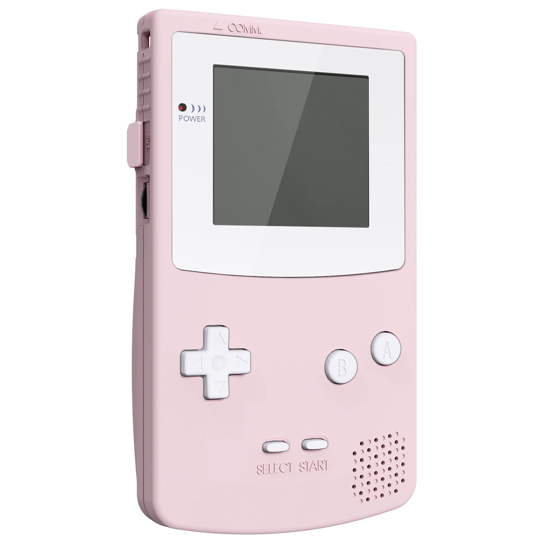 eXtremeRate Cherry Blossom Pink Gameboy Color Replacement Shell with White Screen Lens - Compatible with OSD IPS, Regular IPS & Standard LCD Screens - Perfect for Gaming Enthusiasts & Retro Console Collectors - Ideal for Home Gaming, Travel & Display Collections