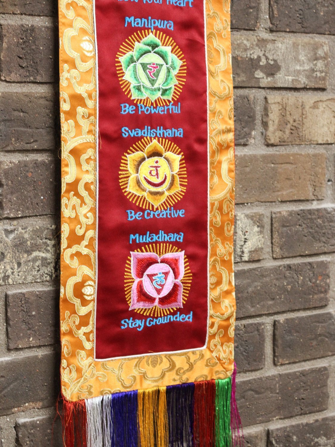 7 Chakras Yoga Wall Hanging Decor - Spiritual Meditation Tapestry for Home, Studio & Sacred Space