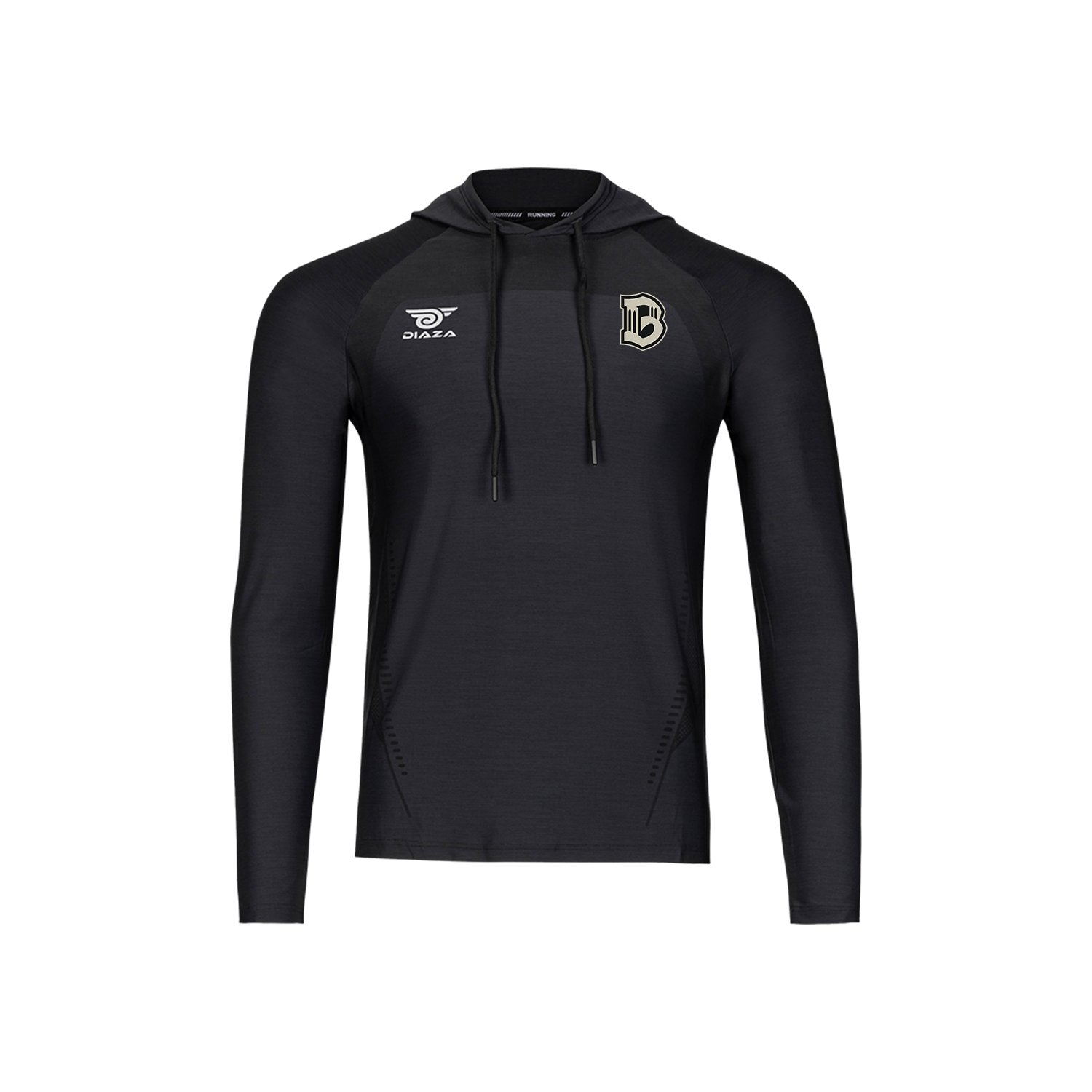 Brooklyn FC Suba Hooded Long Sleeve Black Sweatshirt - Men's Casual Pullover Hoodie for Streetwear, Gym & Outdoor Activities