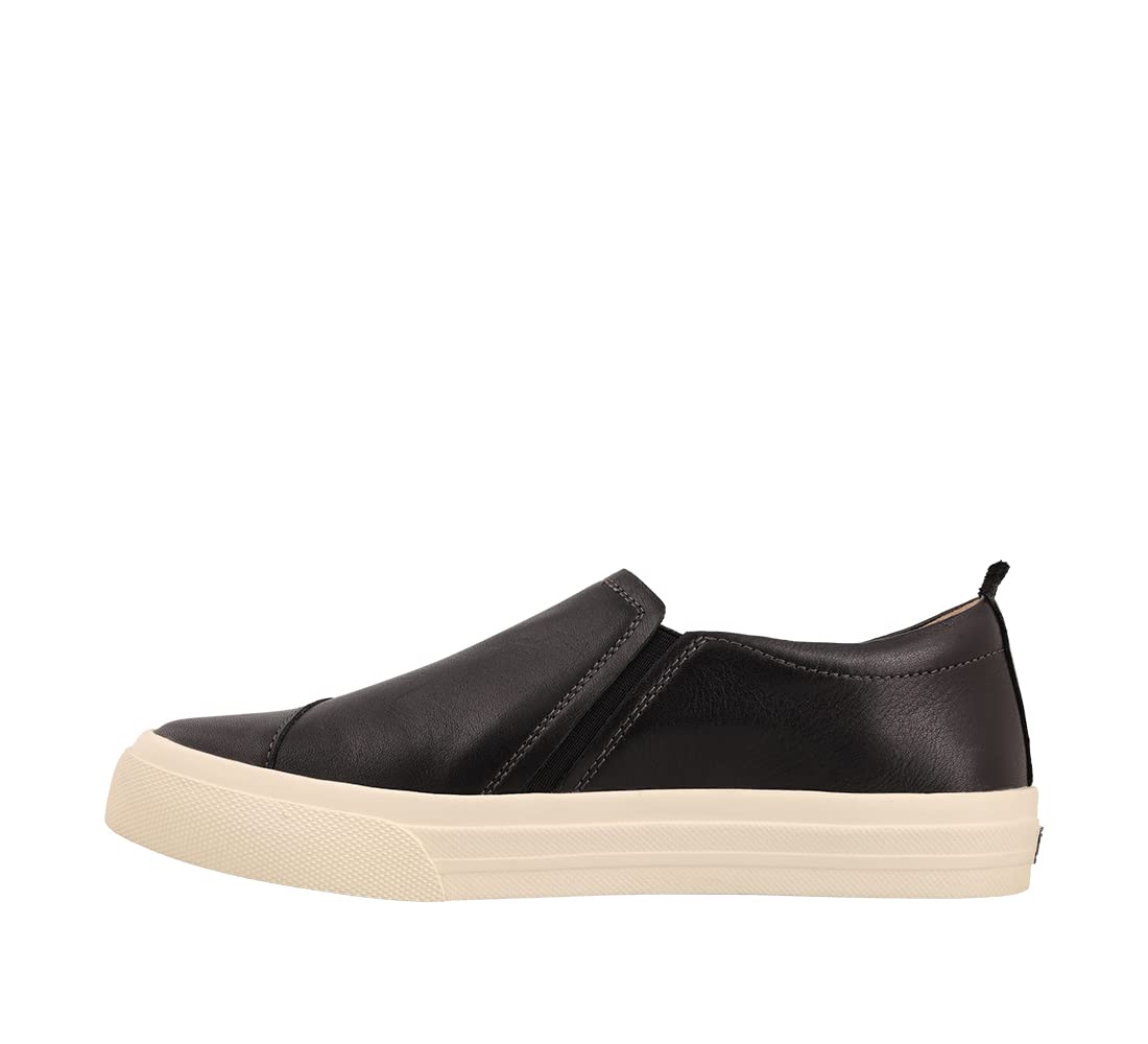 **Taos Twin Gore Lux Slip-On Sneakers – Premium Leather Slip-On Shoes with Arch Support & Metatarsal Cushion | Removable Footbed for All-Day Comfort | Perfect for Work, Travel & Casual Wear**
