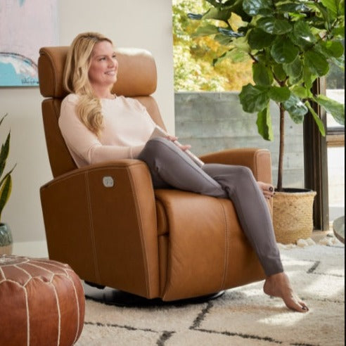 Premium Fjords Milan Recliner Chair - Modern PU Leather Reclining Sofa with Footrest - Perfect for Living Room, Home Theater & Office Relaxation