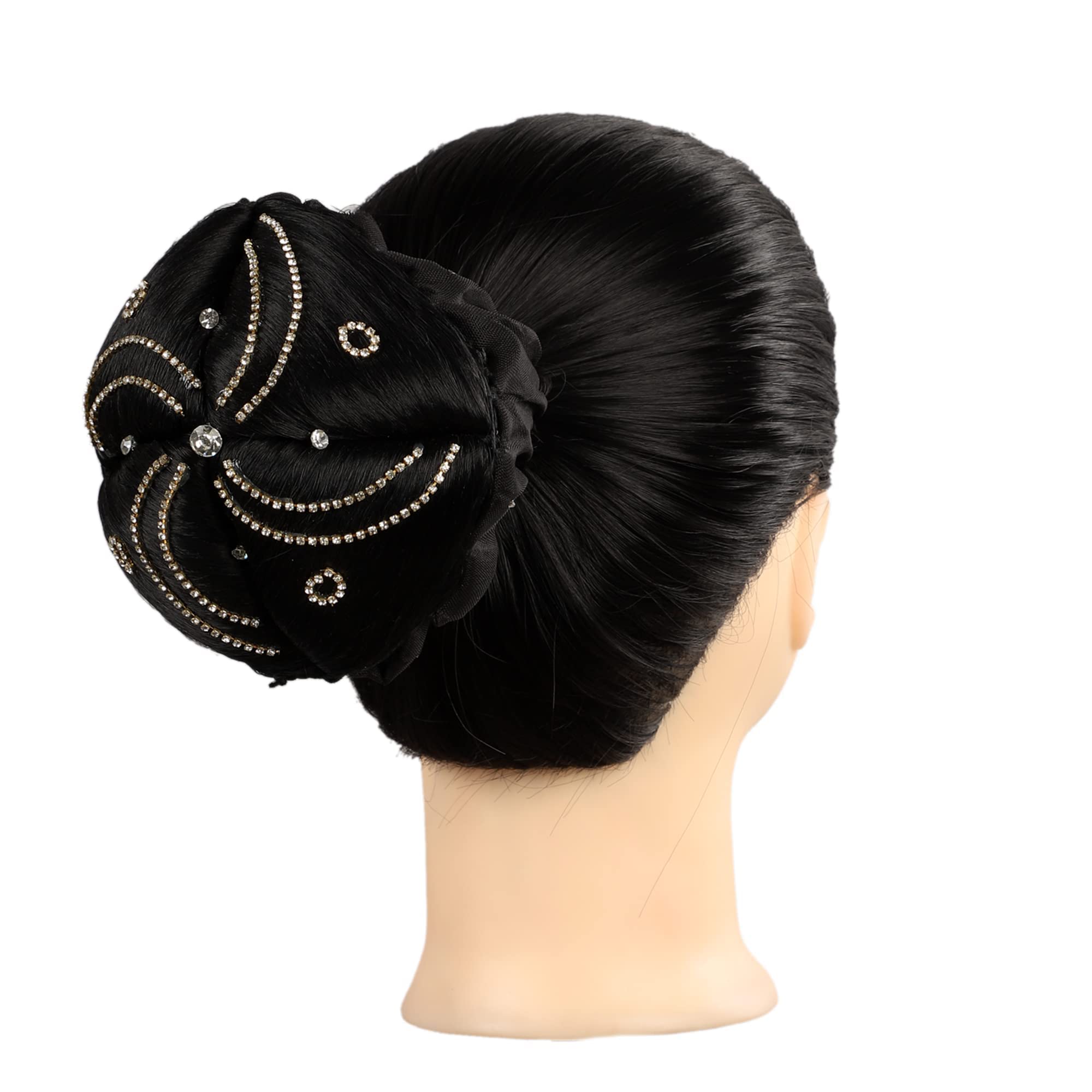 Juda Hair Bun for Women - Black Hair Styling Accessories for Daily & Formal Looks