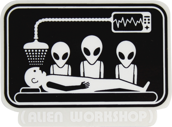 Alien Workshop Abduction Skateboard Decal - Premium Single Sticker for Skateboards, Laptops & DIY Projects | Durable Vinyl for Outdoor & Indoor Use