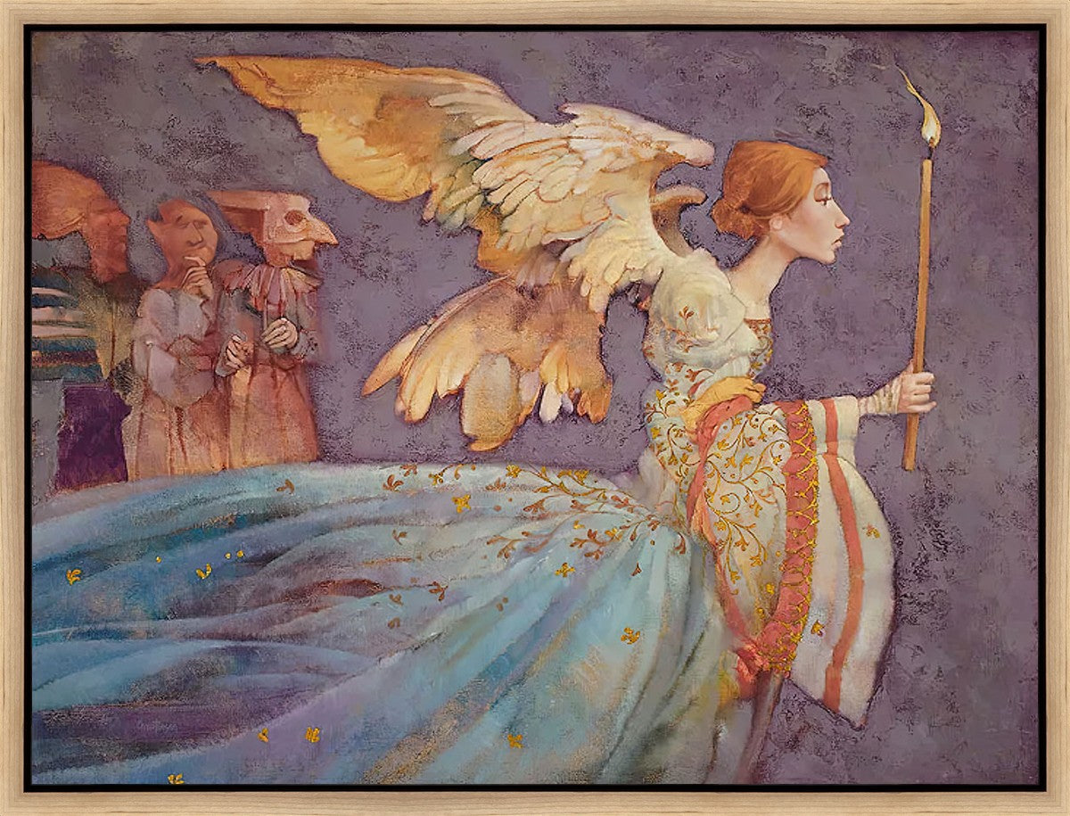 Angel Gallery Wrap Canvas Art - Handmade Wall Decor for Living Room, Bedroom & Office - Perfect for Home & Gifting