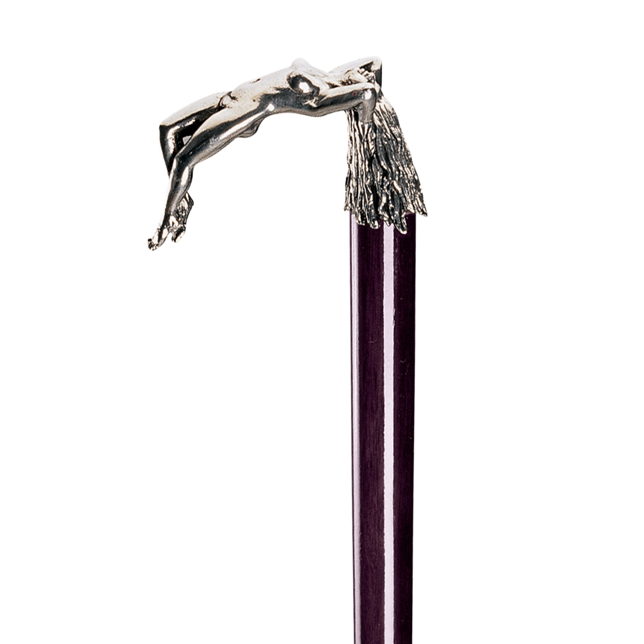 Design Toscano Pewter Walking Cane - Elegant Handcrafted Walking Stick for Men & Women - Perfect for Hiking, Fashion & Support - Vintage Style Mobility Aid for Outdoor & Indoor Use