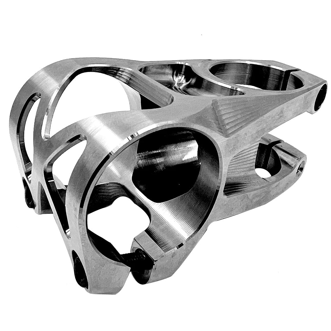 5Dev 2 Bolt Titanium Bicycle Stem - 35mm & 40mm Length Options - Lightweight Raw Titanium MTB Handlebar Stem for Road & Mountain Bikes - Perfect for Cycling, Commuting & Trail Riding