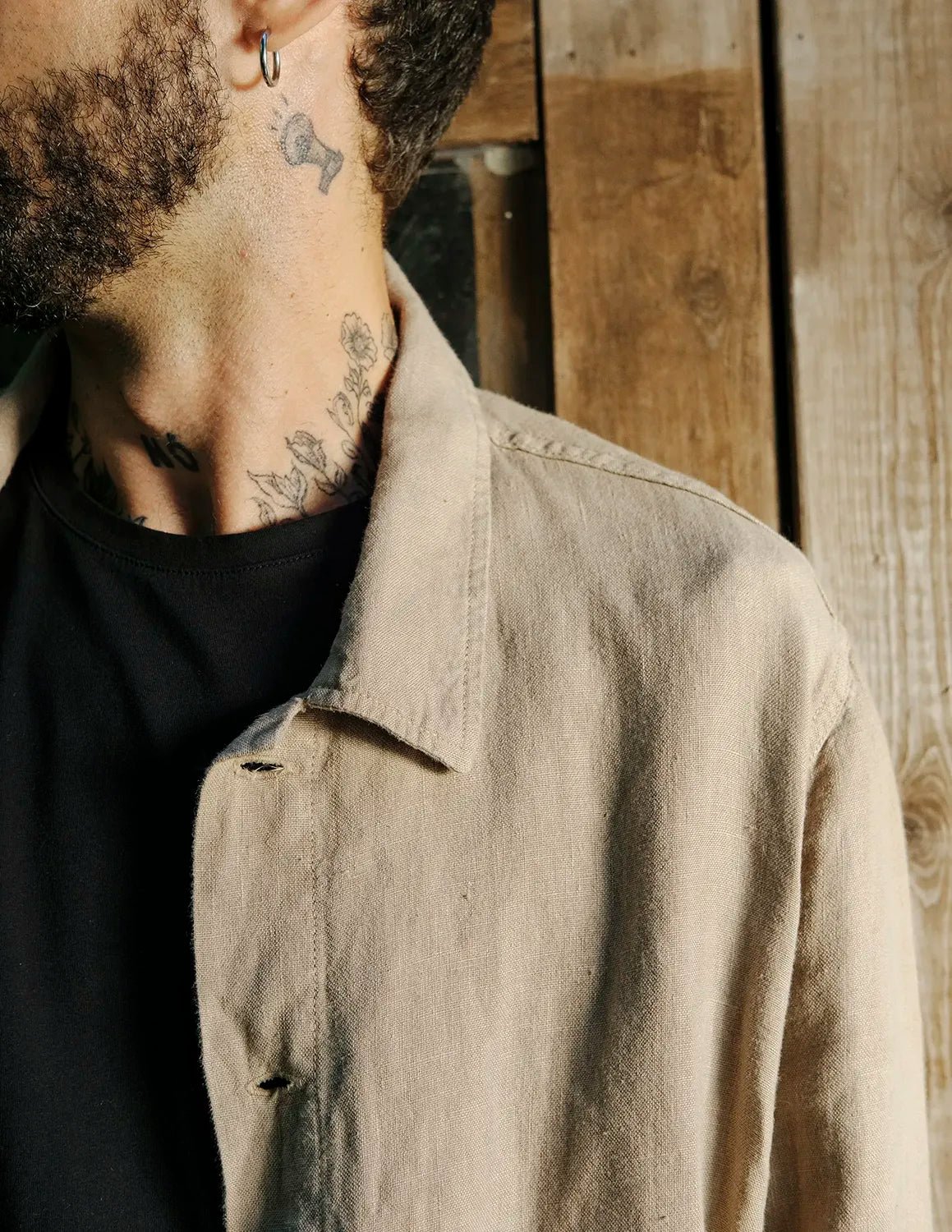 Stylish Overshirt Linen Ilha Desert - Lightweight Linen Shirt Jacket for Men & Women | Perfect for Casual Outings, Beach Cover-ups & Summer Layering