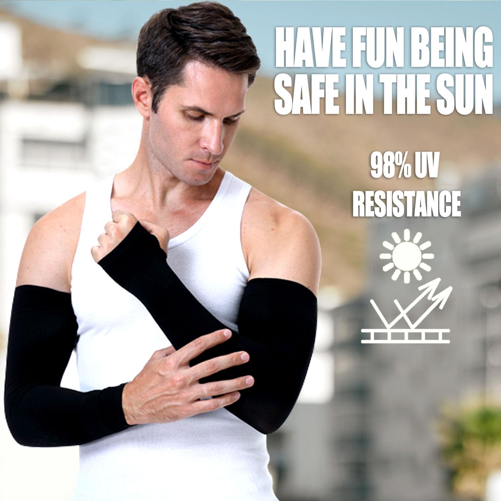 7 Pairs Cooling Arm Sleeves for Women & Men - UV Sun Protection Arm Covers for Outdoor Sports, Running, Cycling & Gardening - Breathable & UPF 50+ Sun Sleeves