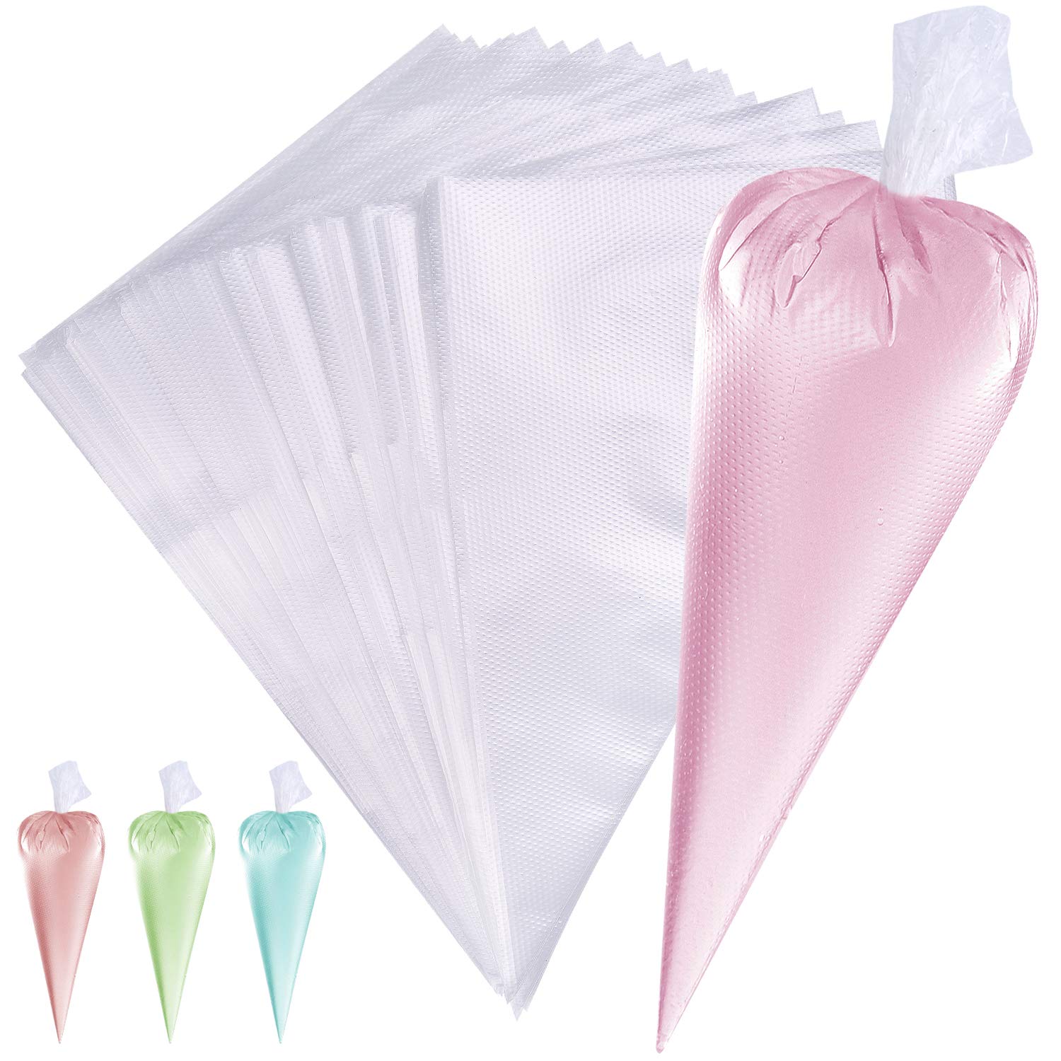 120 Pcs Disposable Pastry Bags - Plastic Icing Piping Bags for Cake Decorating, Cookies, Cupcakes & Desserts | Leak-Proof Baking Tools for Home Bakeries & Professional Use