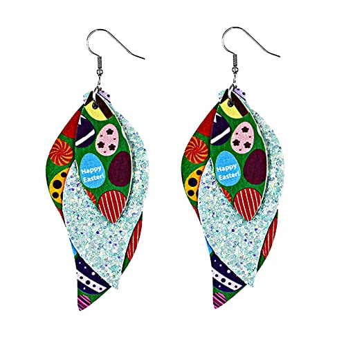 Trendy Easter Party Earrings for Women - Creative Fashion Stud Earrings - JKRED108 (One Size) - Perfect for Easter Celebrations, Holiday Parties & Gift Giving