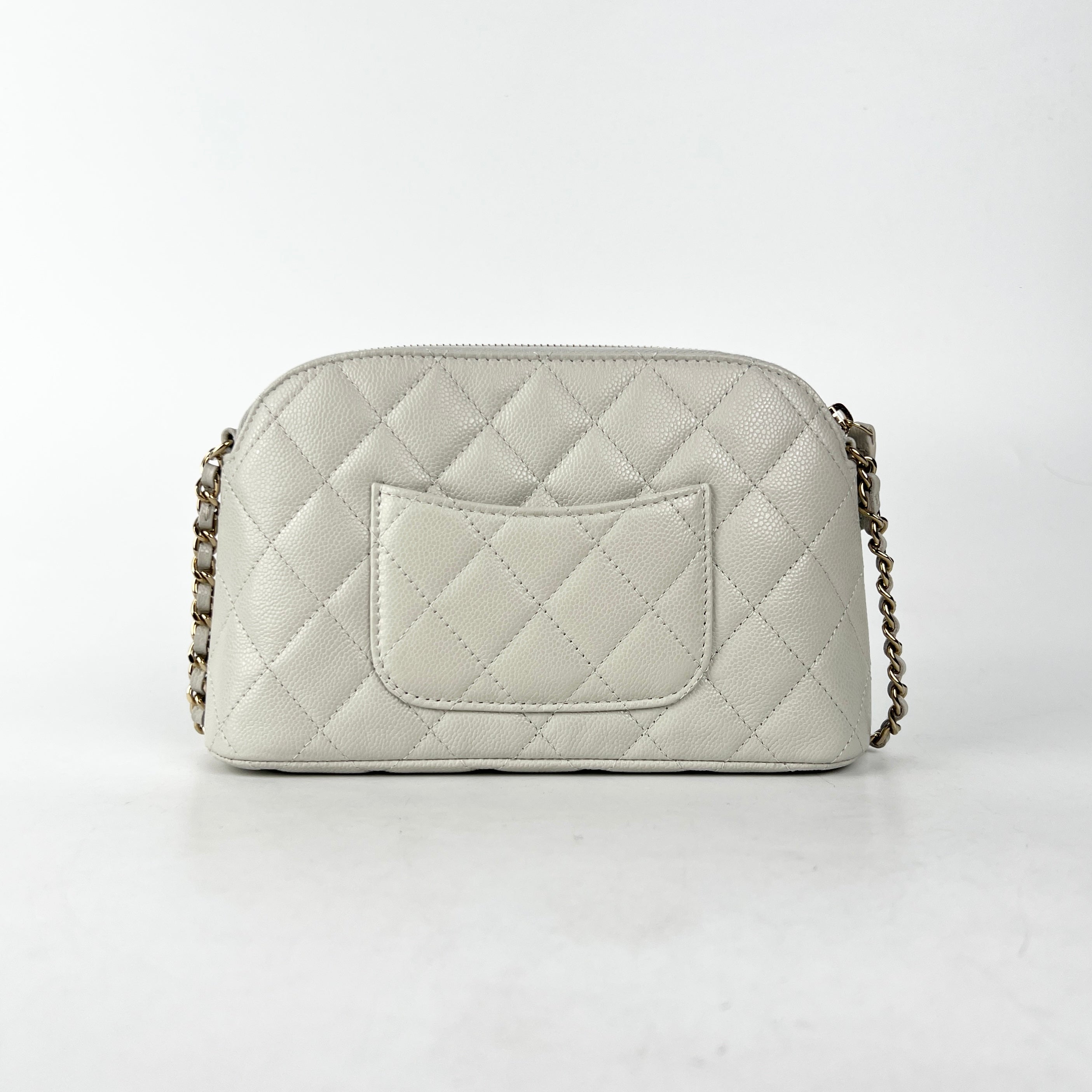 Chanel Caviar Quilted Mini Square Crossbody Bag in Grey - Authentic 2024 Collection with Microchip - Perfect for Evening Out & Daily Luxury Accessory