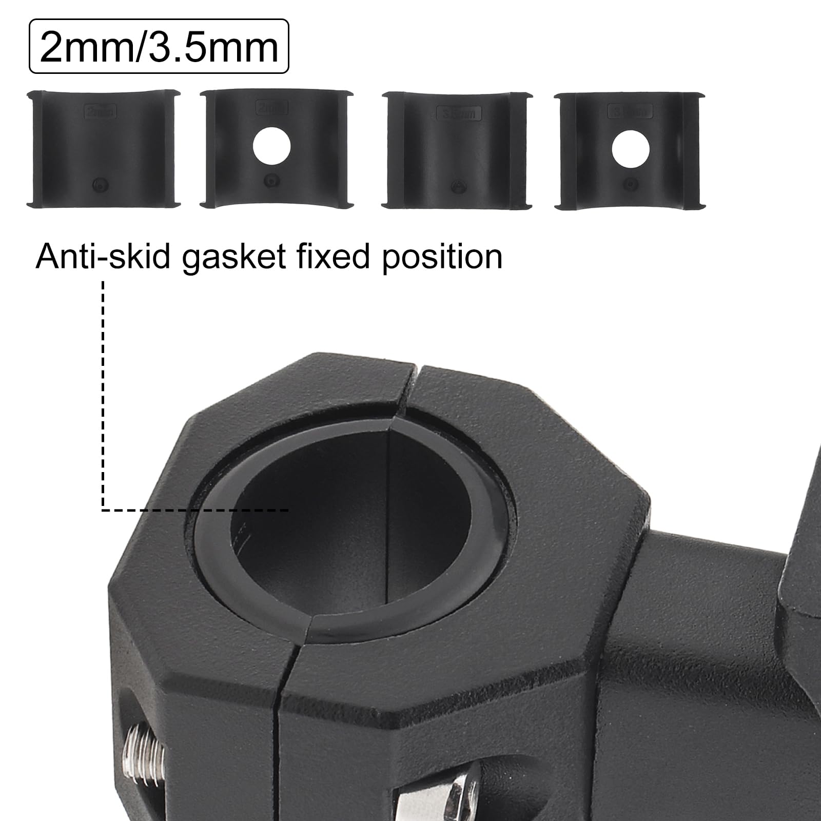 Windance 2-Piece Aluminum Alloy Light Bar Mounting Bracket Kit - 360° Adjustable Clamp for Off-Road LED Fog & Auxiliary Lights - Perfect for Jeep, Truck & ATV Bull Bar Tube Installation
