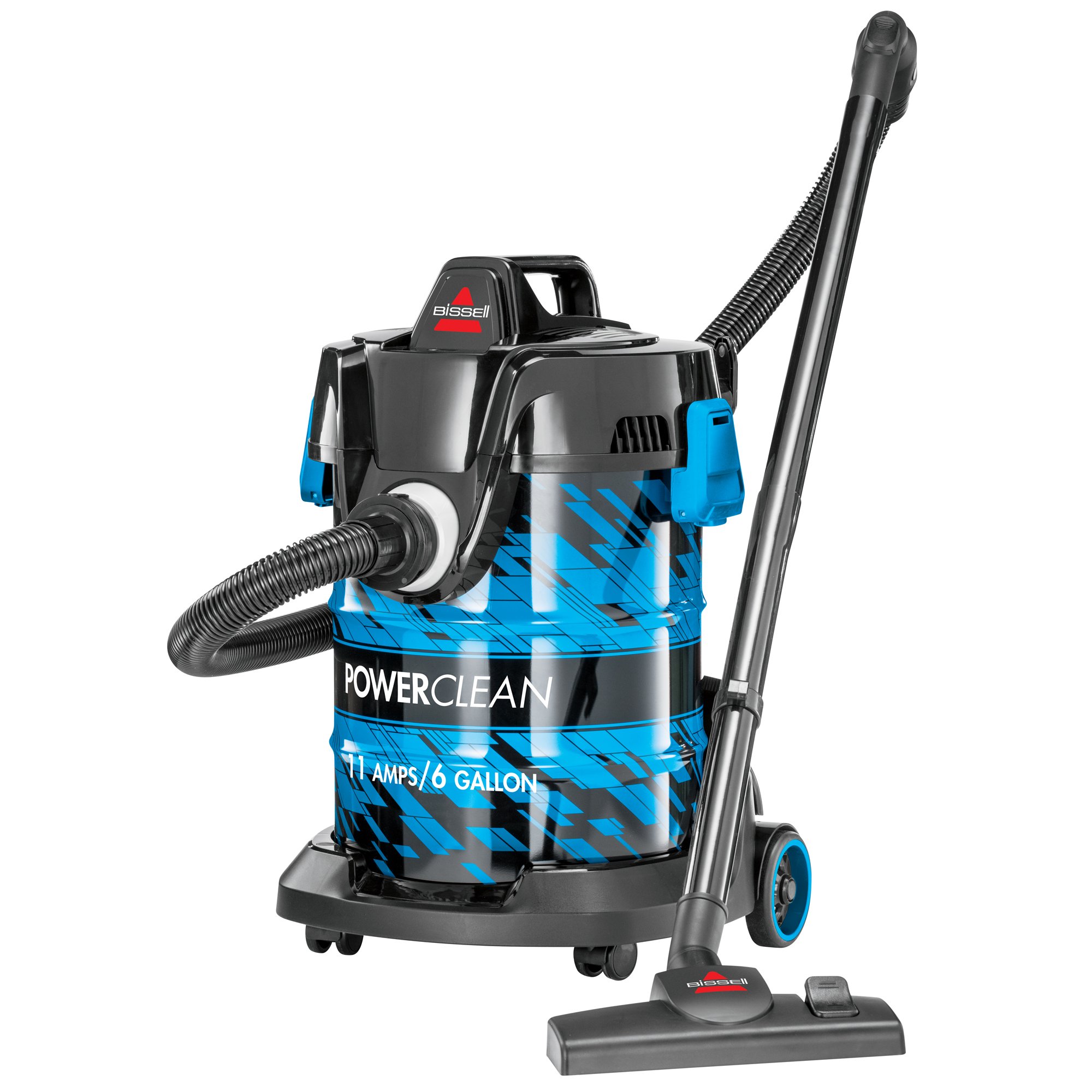 Bissell 2035A PowerClean Wet Dry Garage Vacuum Cleaner - Heavy Duty Carpet & Floor Cleaner for Home, Workshop, Garage - Blue