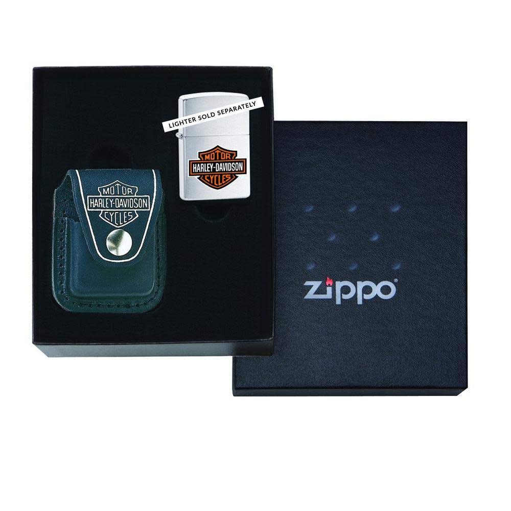 Harley Davidson Zippo Lighter Pouch Gift Set - Perfect for Bikers & Collectors