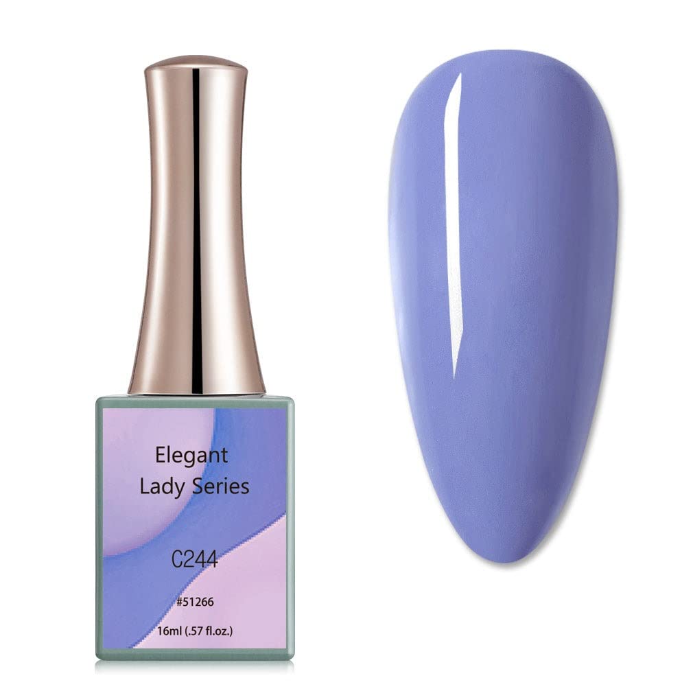 BELLE GAGA™ CANNI Gel Nail Polish Set - 16ml Soak Off LED UV Nail Polish for Manicure, Salon & DIY Home Nail Art (Color C244) - Perfect for Parties, Weddings & Everyday Nail Care