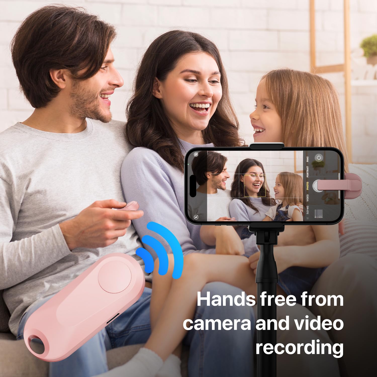 Wireless RF Remote Control Page Turner for Kindle Paperwhite/Oasis, Kobo eReaders - Compatible with iPad Tablets for Reading Novels & Comics - Camera Shutter Remote for Video Recording (Pink) - Perfect for Hands-Free Reading, Online Learning & Content Creation