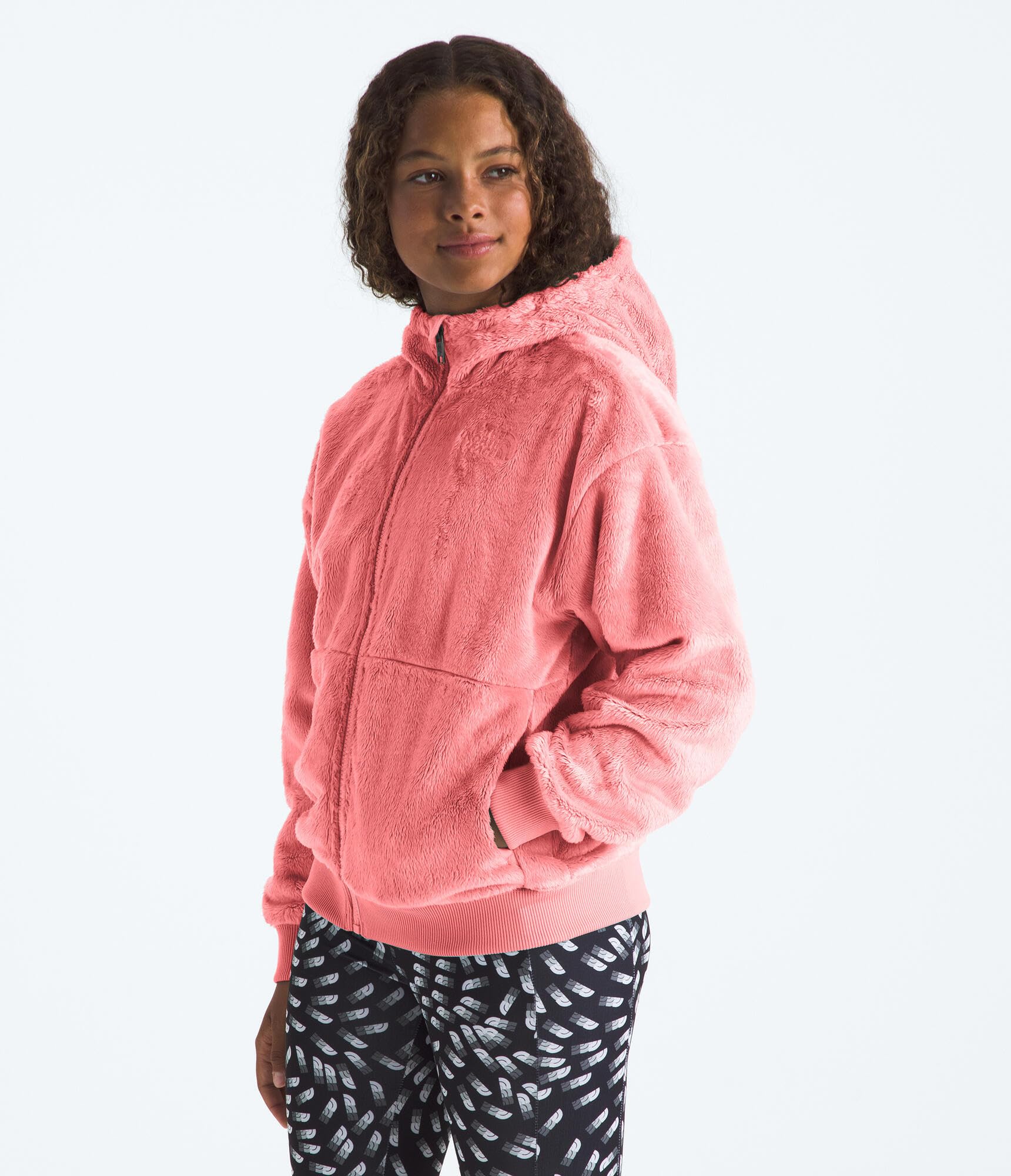 The North Face Girls' Osito Full Zip Hoodie - Warm Fleece Jacket for Kids, Outdoor Play & School - Toddler to Youth Sizes