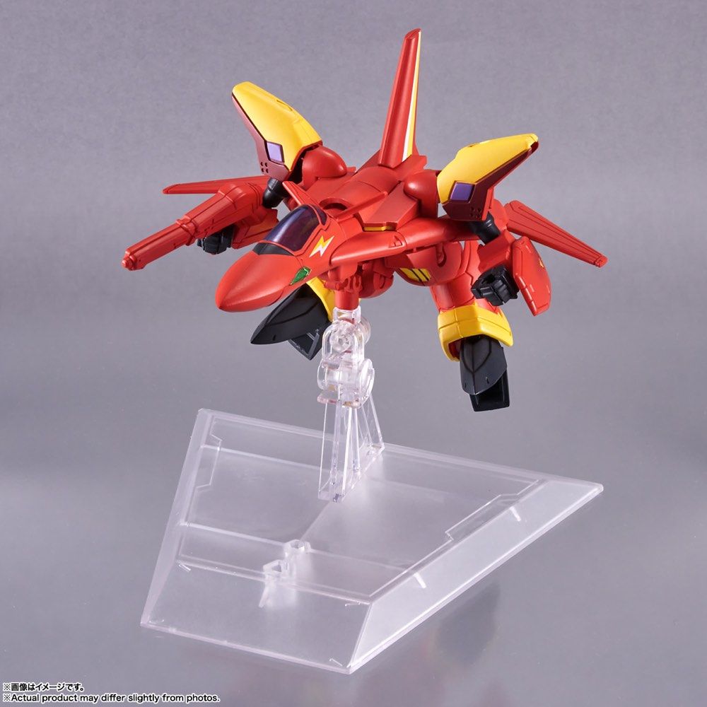 Bandai Tiny Session Macross 7 VF-19 Custom Fire Valkyrie & Basara Nekki Action Figure Set - Anime Collectible Model for Display & Play - Perfect for Macross Fans & Toy Collectors
