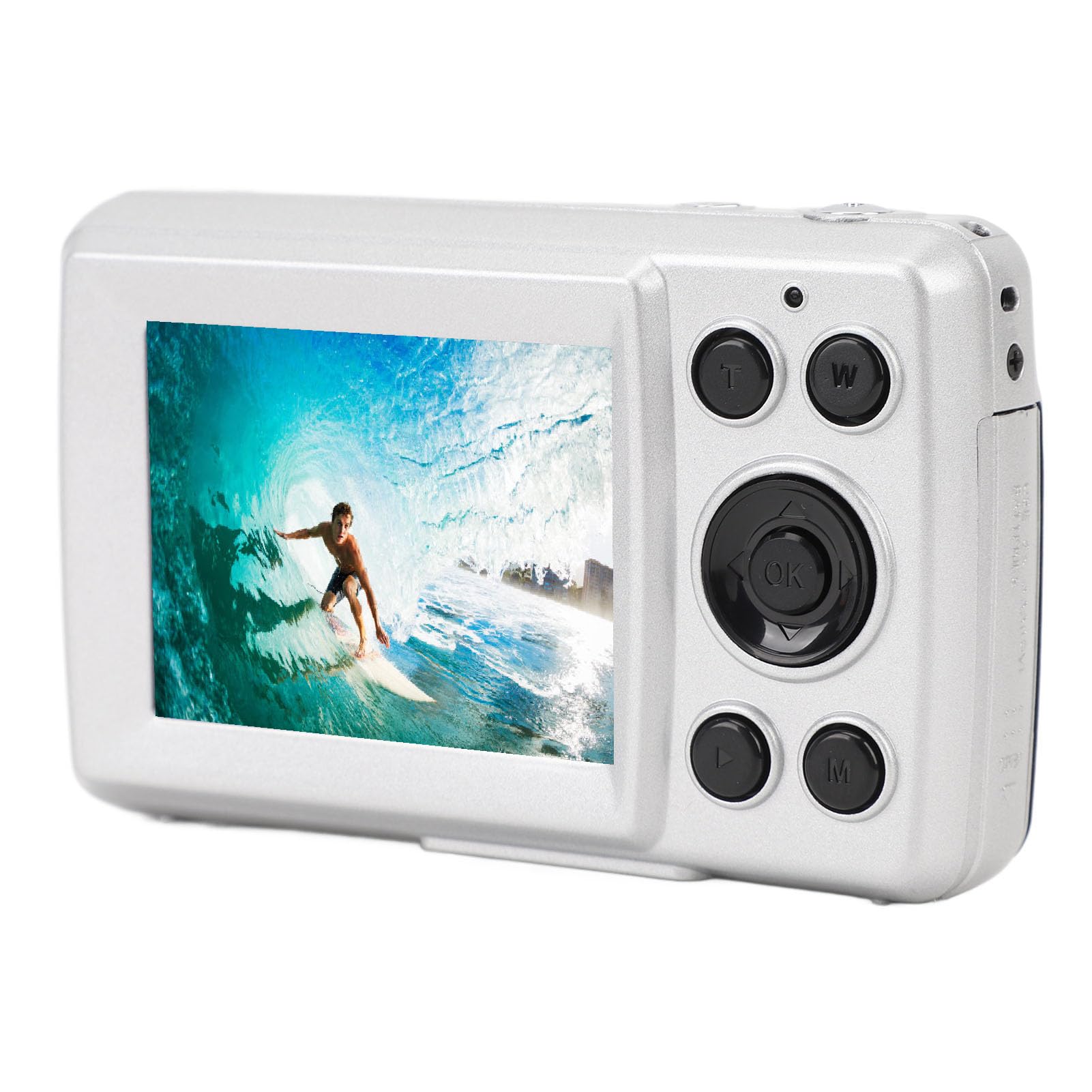 4K Digital Camera with 1080P HD Video, Lightweight ABS Body, Supports Up to 128GB SD Card - Perfect Compact Travel Camera for Vlogging, Photography & Outdoor Adventures