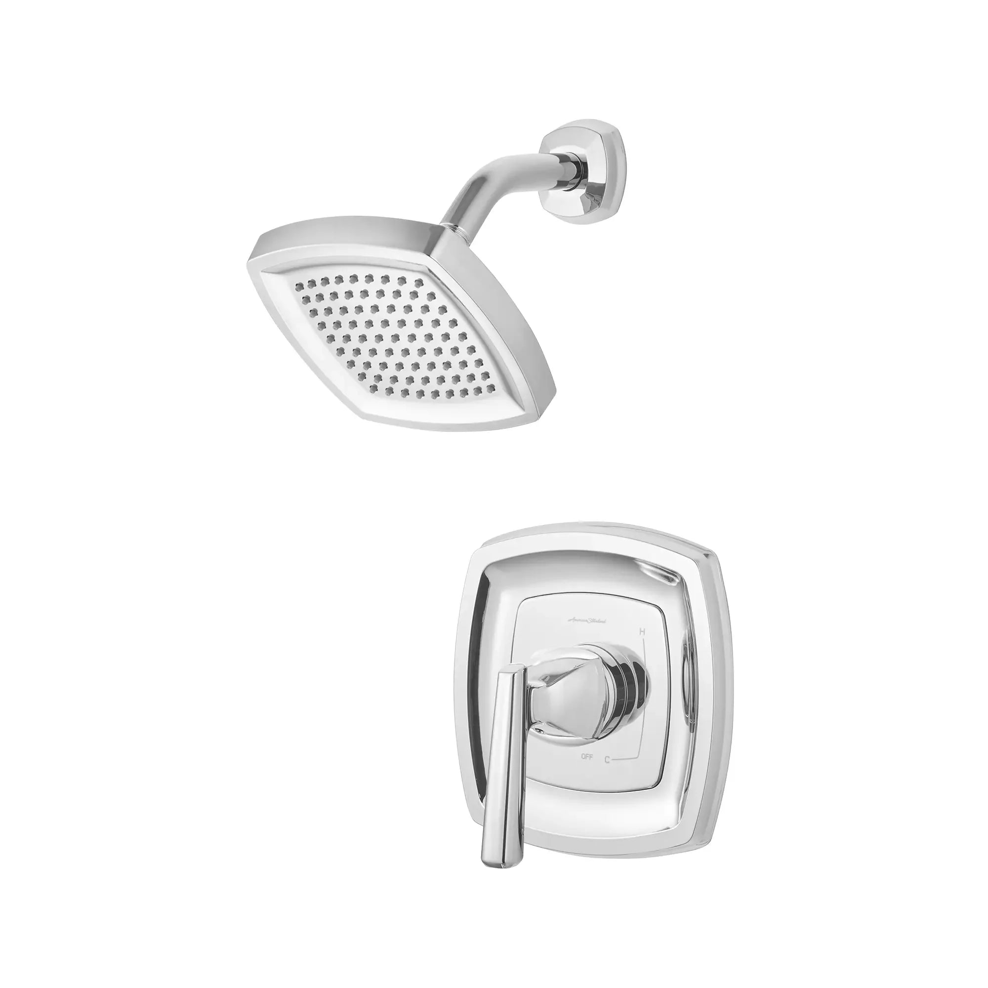 Edgemere® 2.5 GPM/9.5 LPM Shower Trim Kit with Showerhead - Double Ceramic Pressure Balance Cartridge & Lever Handle - Perfect for Bathroom Renovation & Modern Home Upgrades