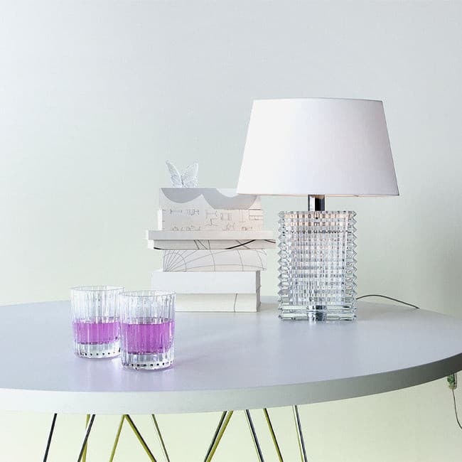 Baccarat Crystal Eye Lamp - Elegant Handcrafted Glass Table Lamp for Home & Office Decor | Perfect for Living Room, Bedroom, or Luxury Gift