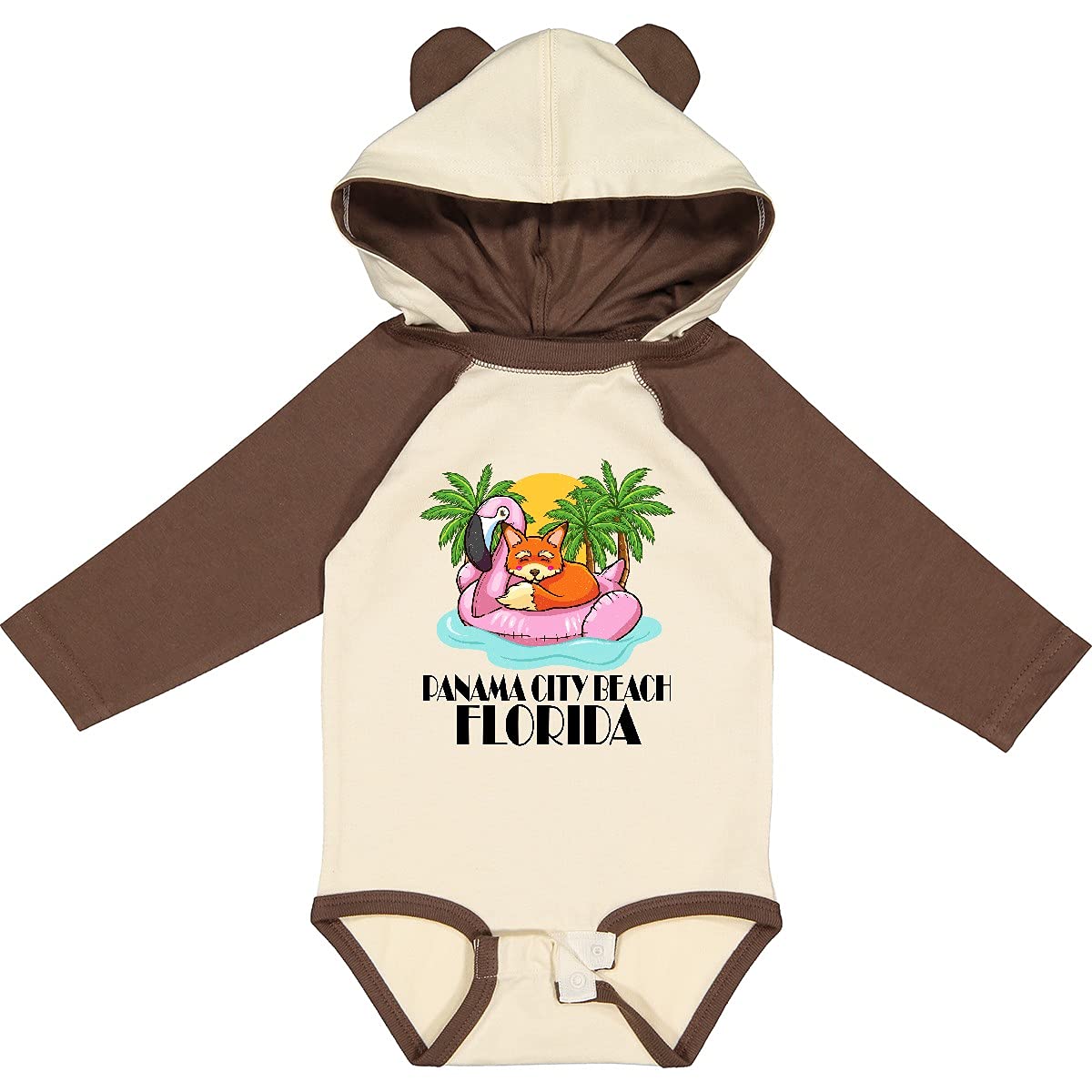 Inktastic Panama City Beach Vacation Long Sleeve Baby Bodysuit - Soft Cotton Creeper for Newborns & Infants - Perfect for Beach Trips, Family Photos & Holiday Gifts