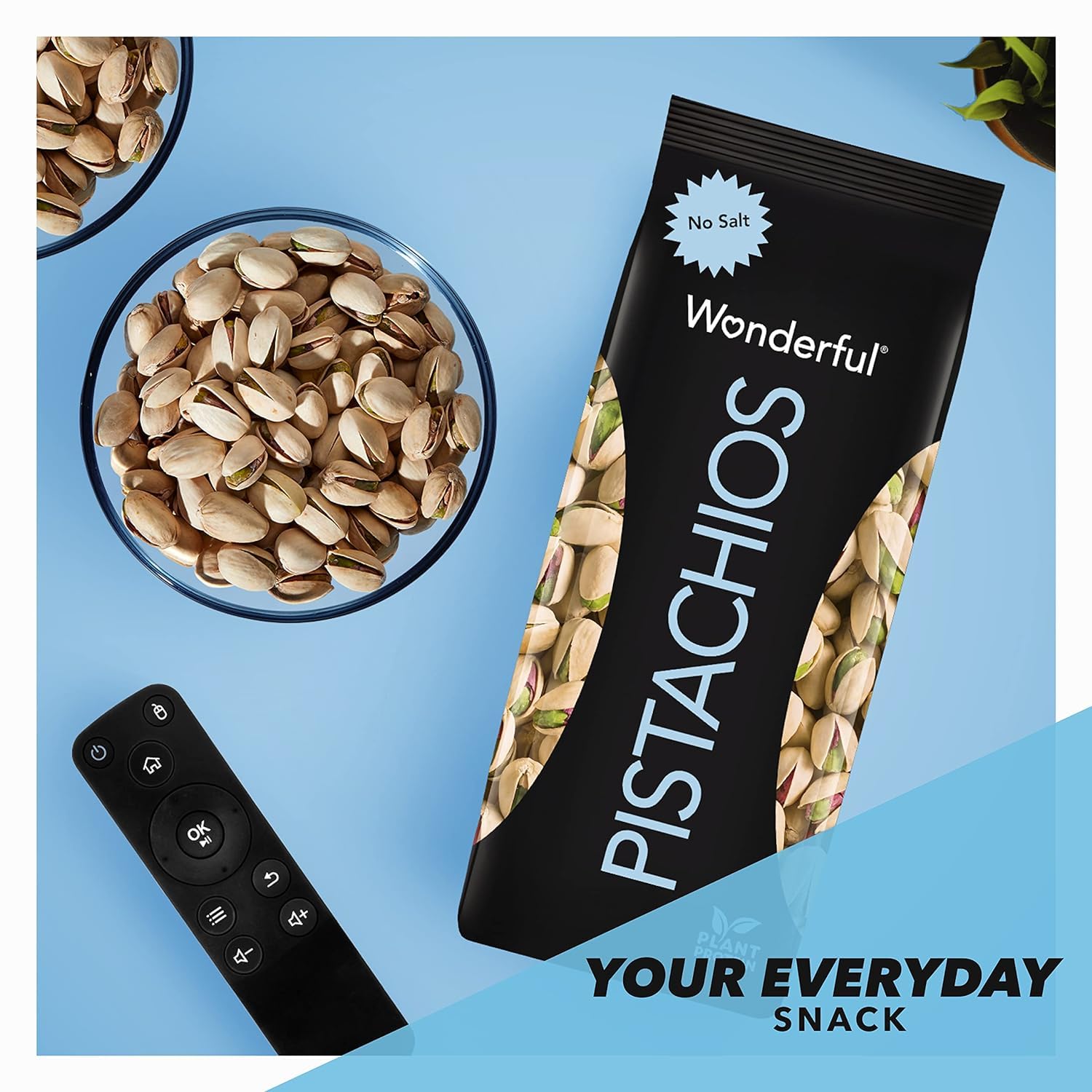 Wonderful Pistachios In Shell - Roasted Unsalted Nuts, 16oz Bag | High Protein Snack, Gluten Free & Vegan Friendly | Perfect for Healthy Snacking, Office Treats & Party Mixes