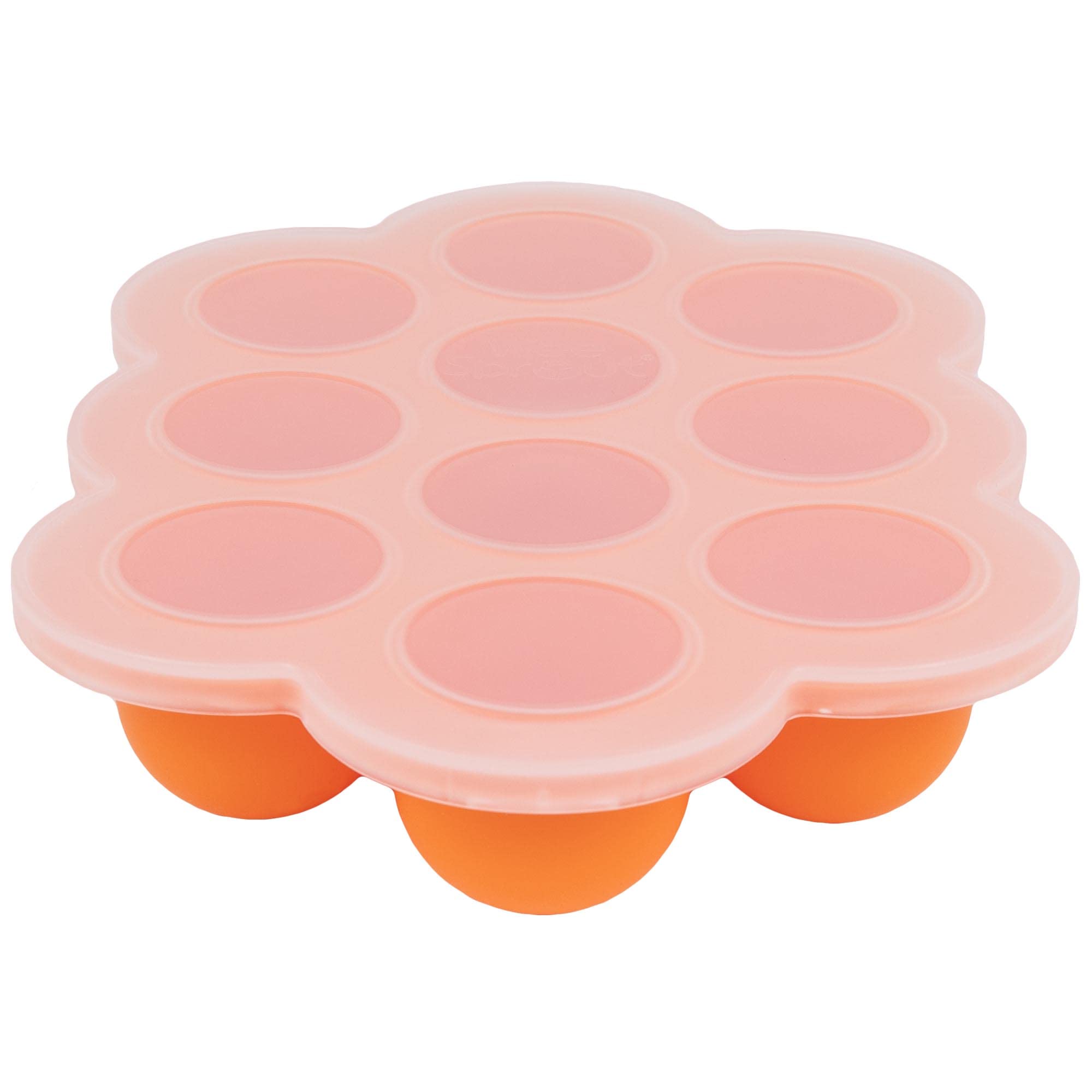 WeeSprout Silicone Baby Food Freezer Tray with Clip-on Lid - BPA-Free Storage Container for Homemade Baby Food, Vegetable Puree, Fruit Puree & Breast Milk | Perfect for Meal Prep, Baby Led Weaning & Breast Milk Storage