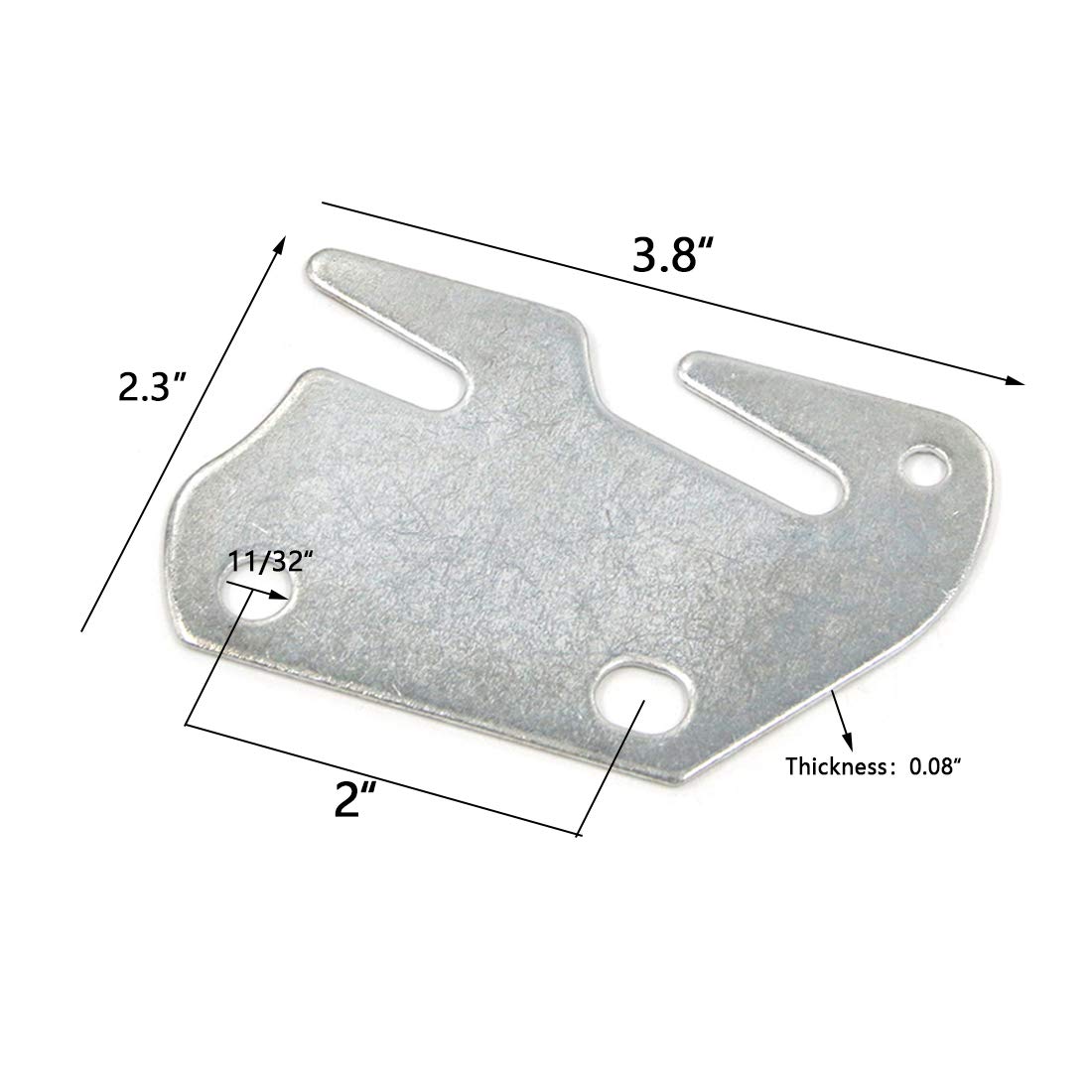 Wooden Bed Frame Brackets - Heavy Duty Bed Rail Hook Plates for Headboard & Footboard Replacement (4-Pack) - Perfect for DIY Bed Frame Repair & Reinforcement