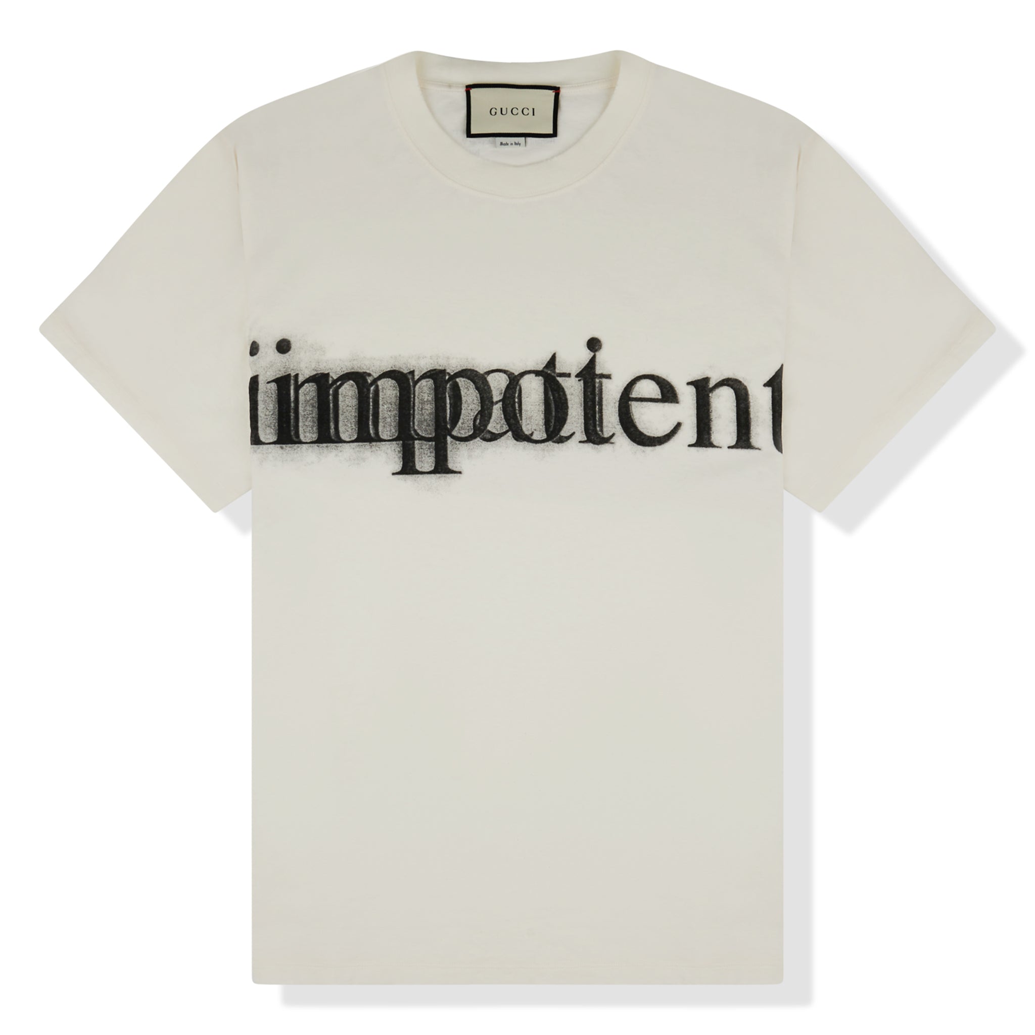 Gucci Impotent Impatient Graphic Print Cotton T-Shirt for Men - Trendy Streetwear Fashion for Casual Outfits & Night Out