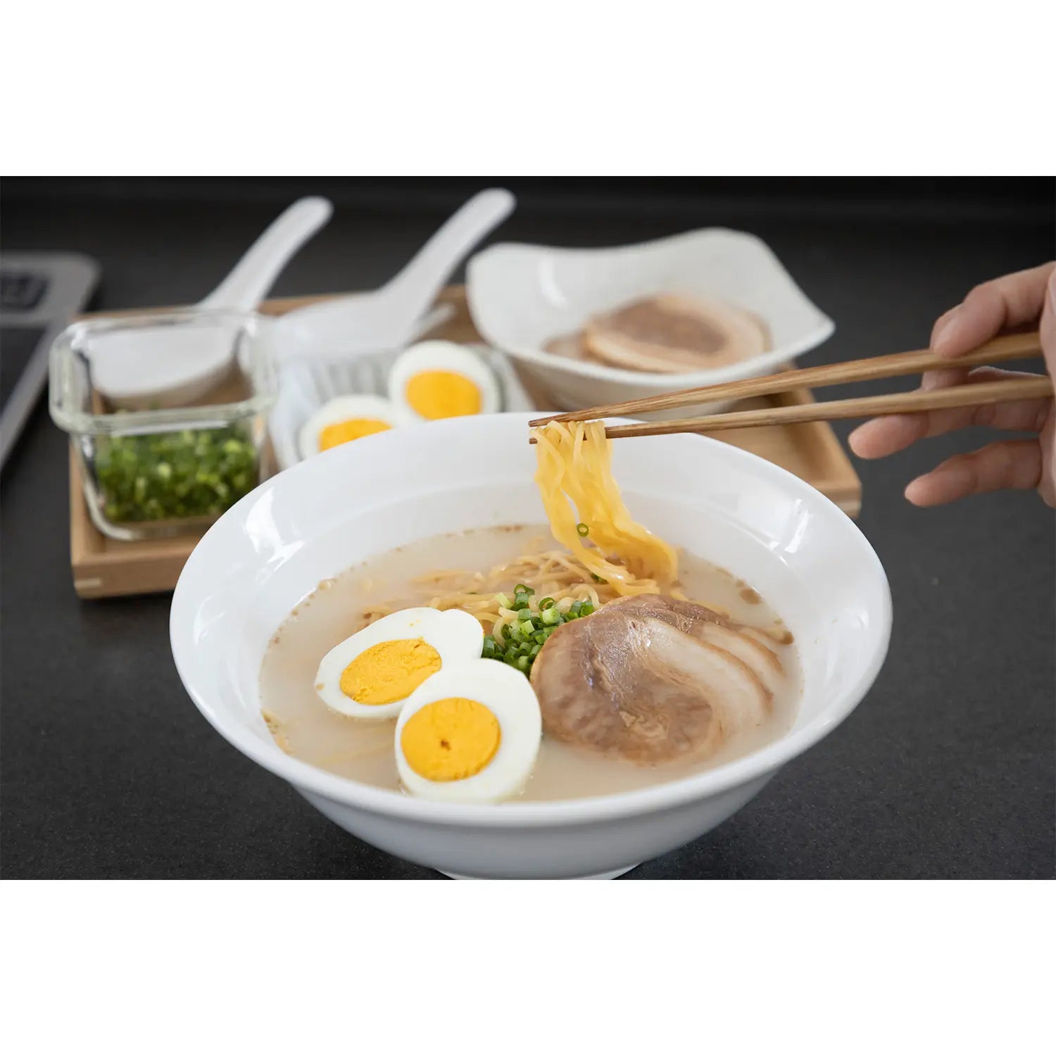 EBM Porcelain White High Foot Bowl - Elegant Serving Dish for Desserts, Salads & Appetizers | Perfect for Dinner Parties, Entertaining & Home Decor