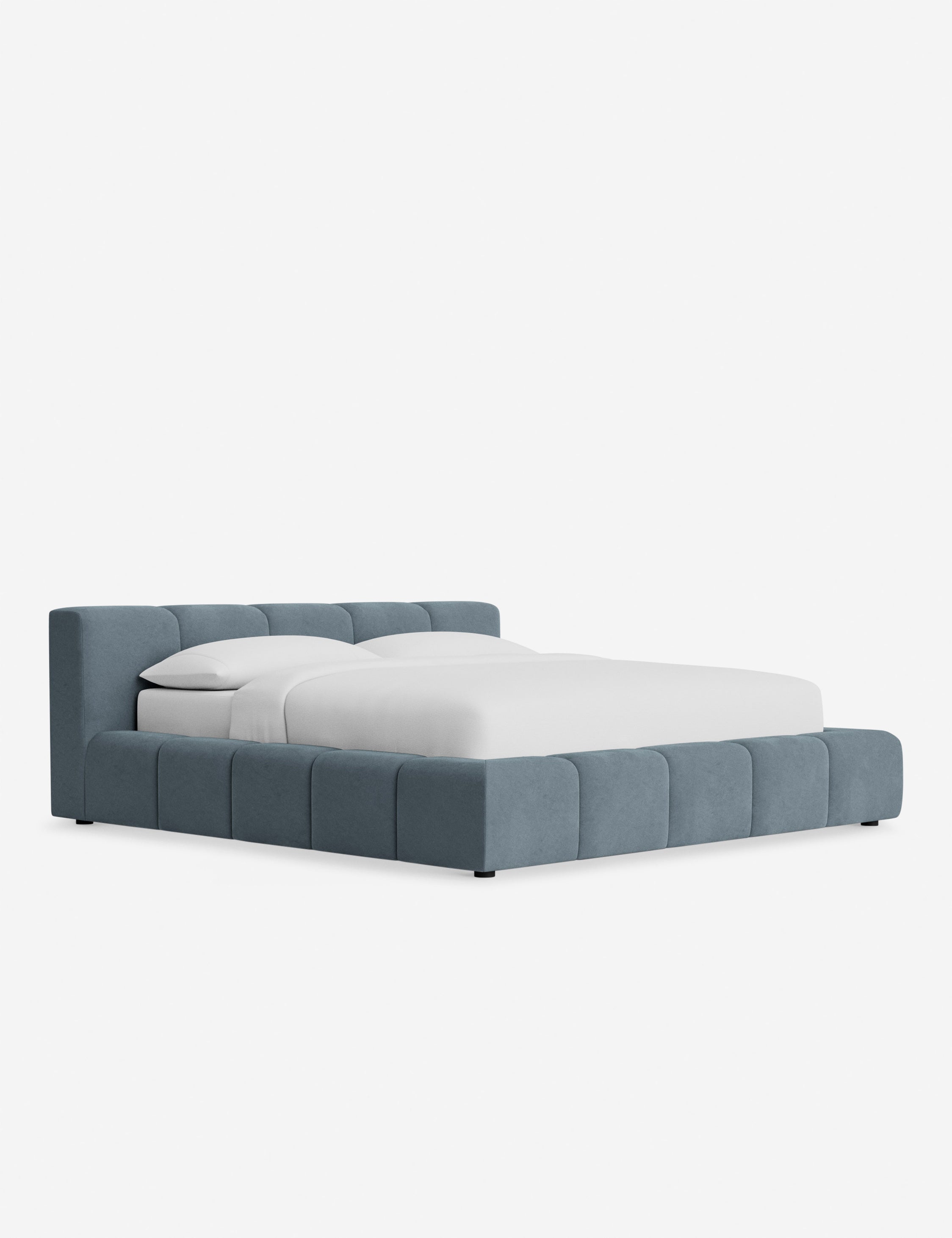 Cambry Platform Bed Frame - Modern Minimalist Wooden Bed with Headboard - Perfect for Bedroom, Guest Room & Small Spaces