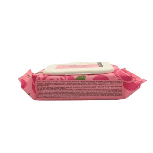 SEPHORA COLLECTION Cleansing & Exfoliating Face Wipes with Rose Extract | Gentle Makeup Remover & Skin Refresher | Perfect for Travel, Gym & Daily Skincare Routine