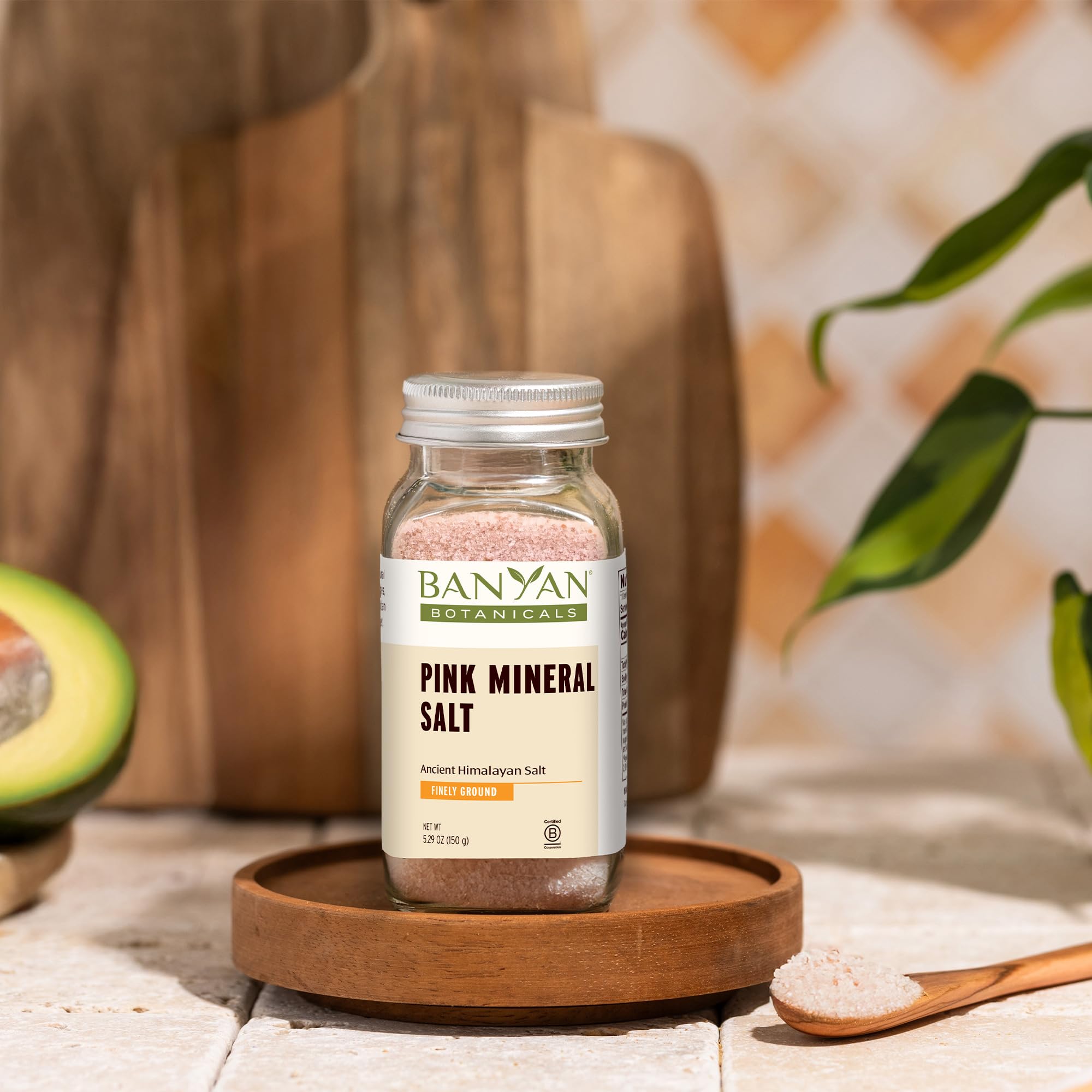 Banyan Botanicals Fine Ground Pink Himalayan Salt – Pure, Gluten Free, Vegan, Non-GMO Mineral Salt for Cooking, Baking, Skincare & Bath – Resealable Spice Jar – Perfect for Gourmet Meals, DIY Beauty & Relaxing Baths