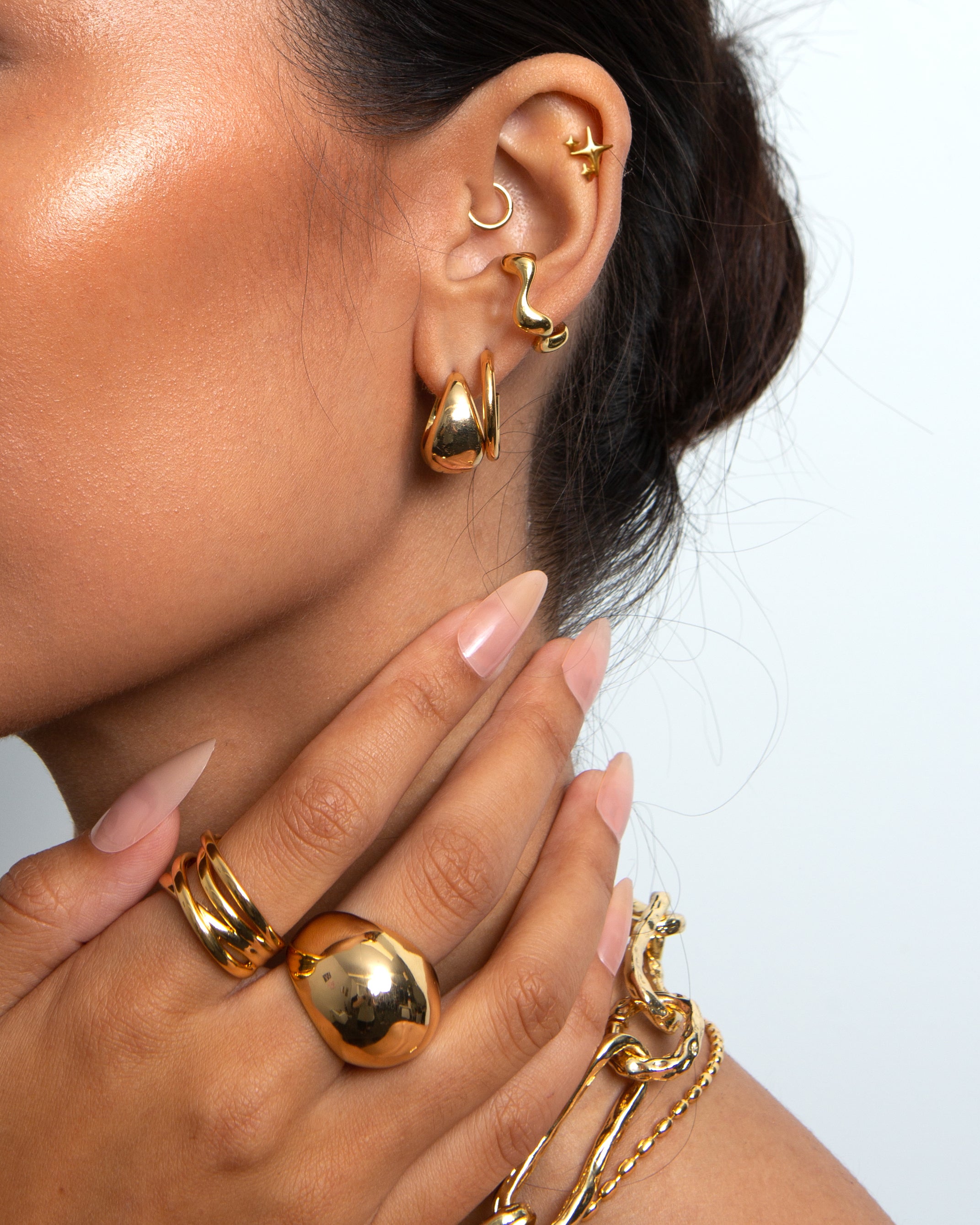 14K Gold Waterdrop Earrings for Women - Elegant Dangle Earrings for Party, Wedding & Everyday Wear