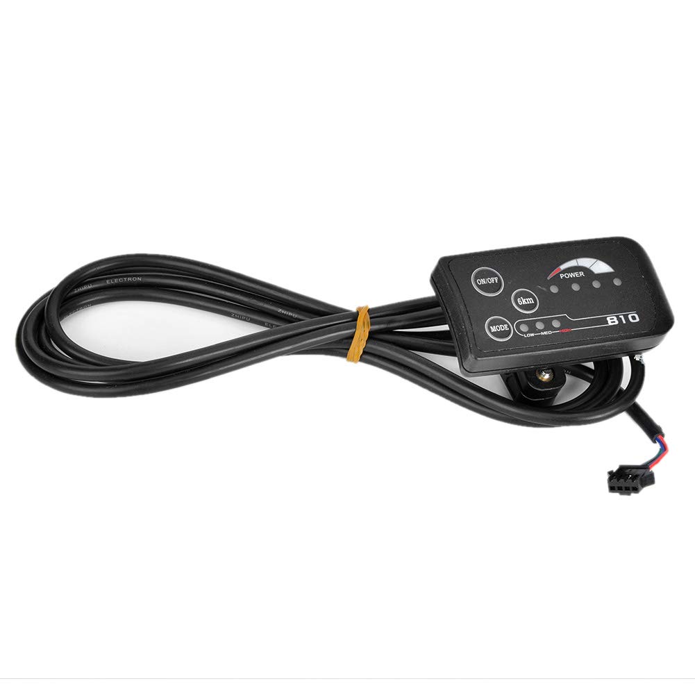 Electric Bike LED Display - 810 LED Screen with 5-Wire Cable & Control Panel for E-Bike/E-Scooter | Waterproof Dashboard for Commuting & Urban Riding