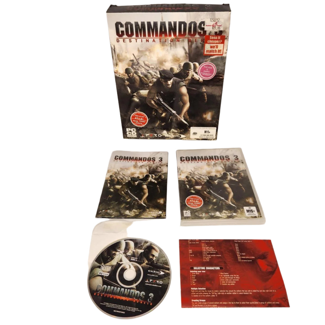 Commandos 3: Destination Berlin - Classic WWII Strategy PC Game with Manual & Box (Collector's Edition) | Perfect for War Game Enthusiasts & Strategy Lovers