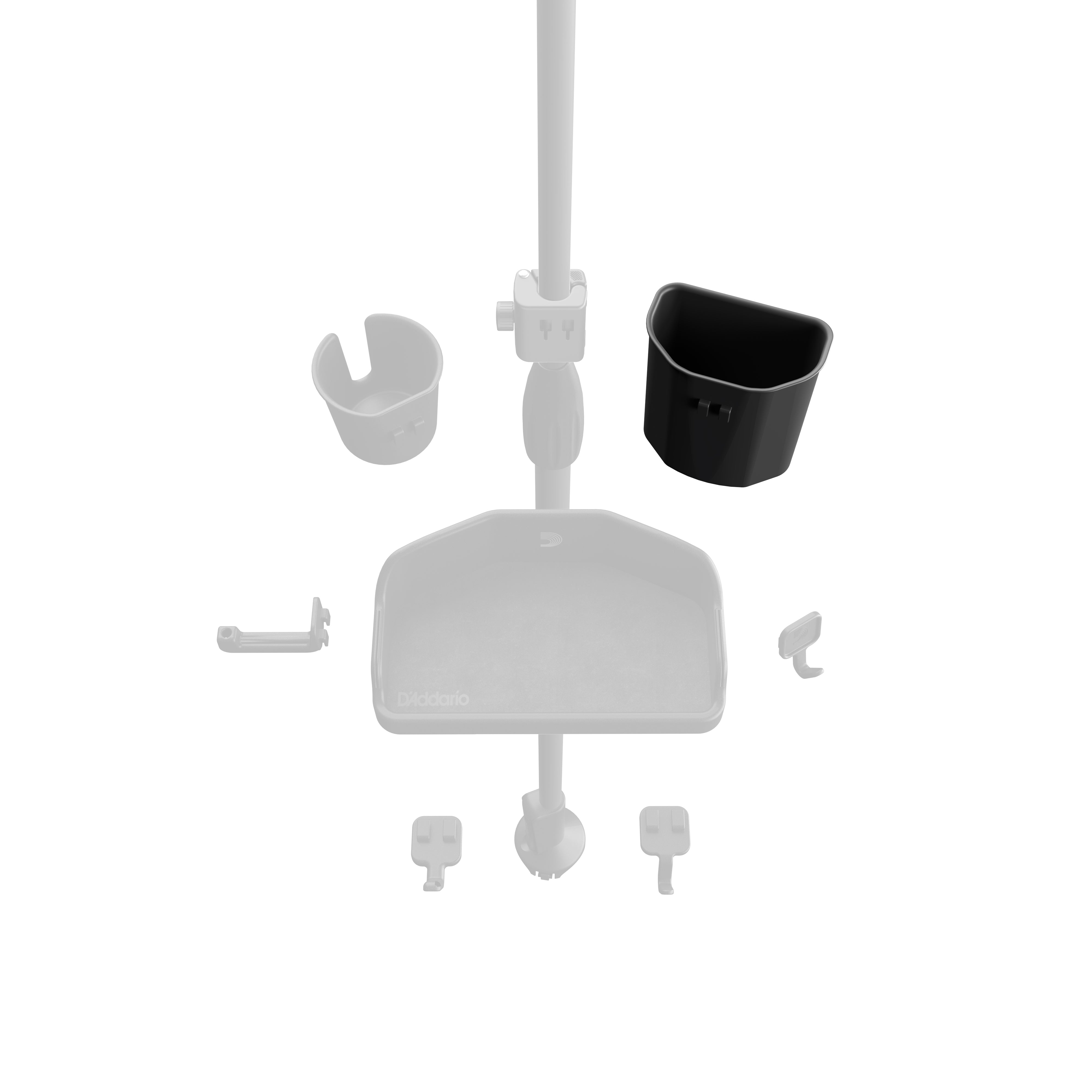 D'Addario Microphone Stand Accessory System Tip Jar - Perfect for Live Performances, Studio Recordings & Home Karaoke